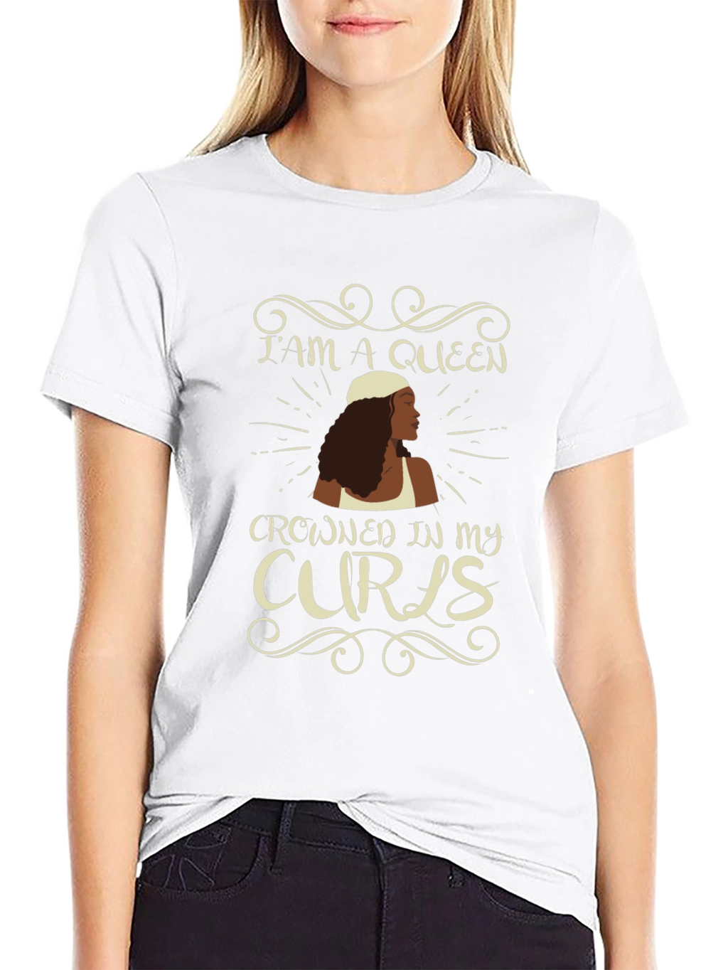 Queen of Curls Graphic Tee
