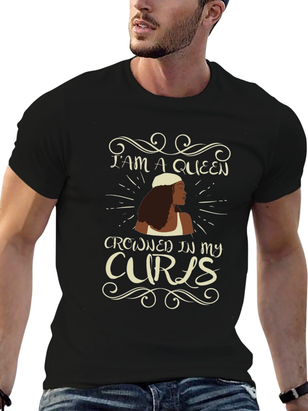 Queen of Curls Graphic Tee