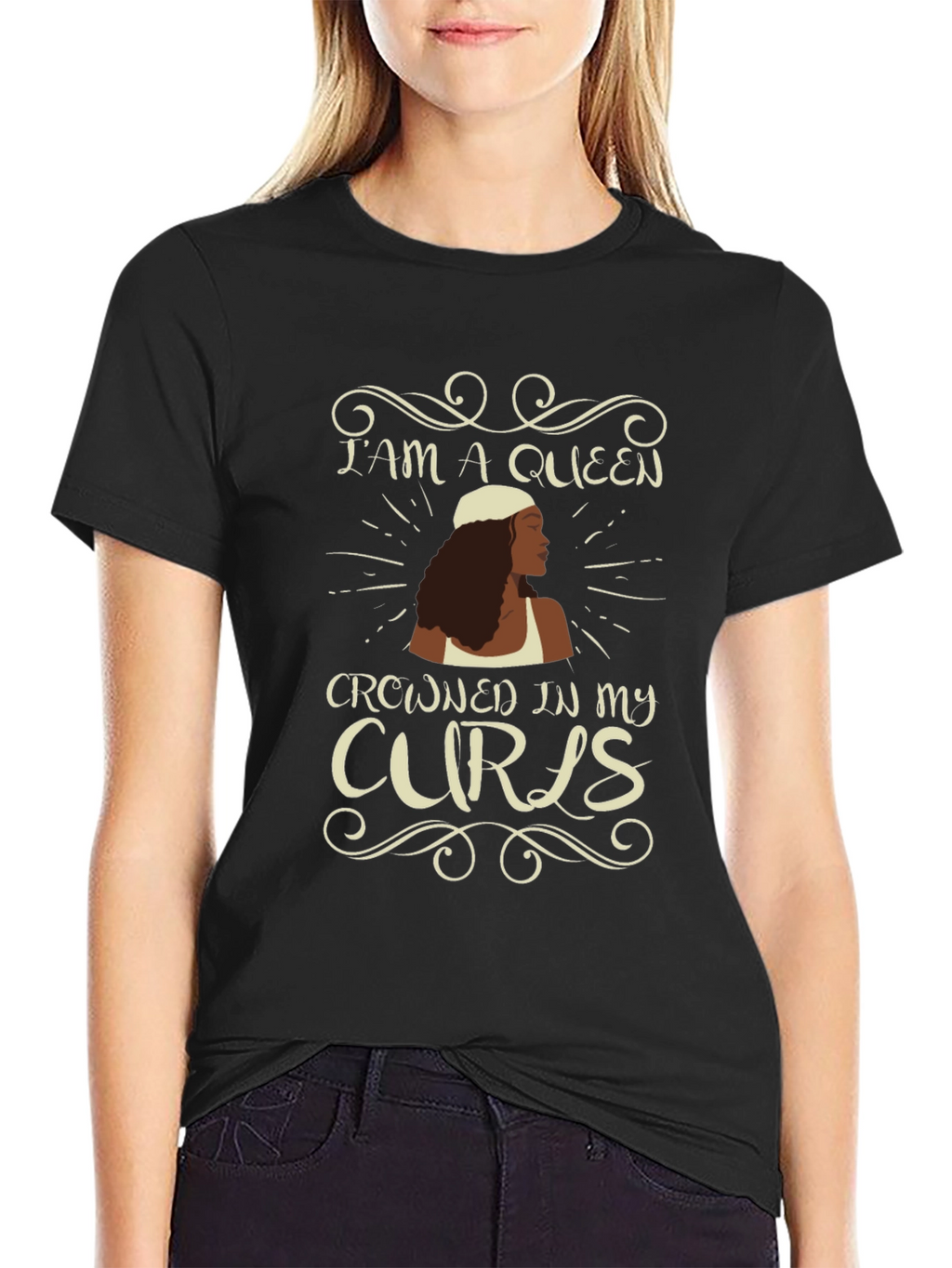 Queen of Curls Graphic Tee