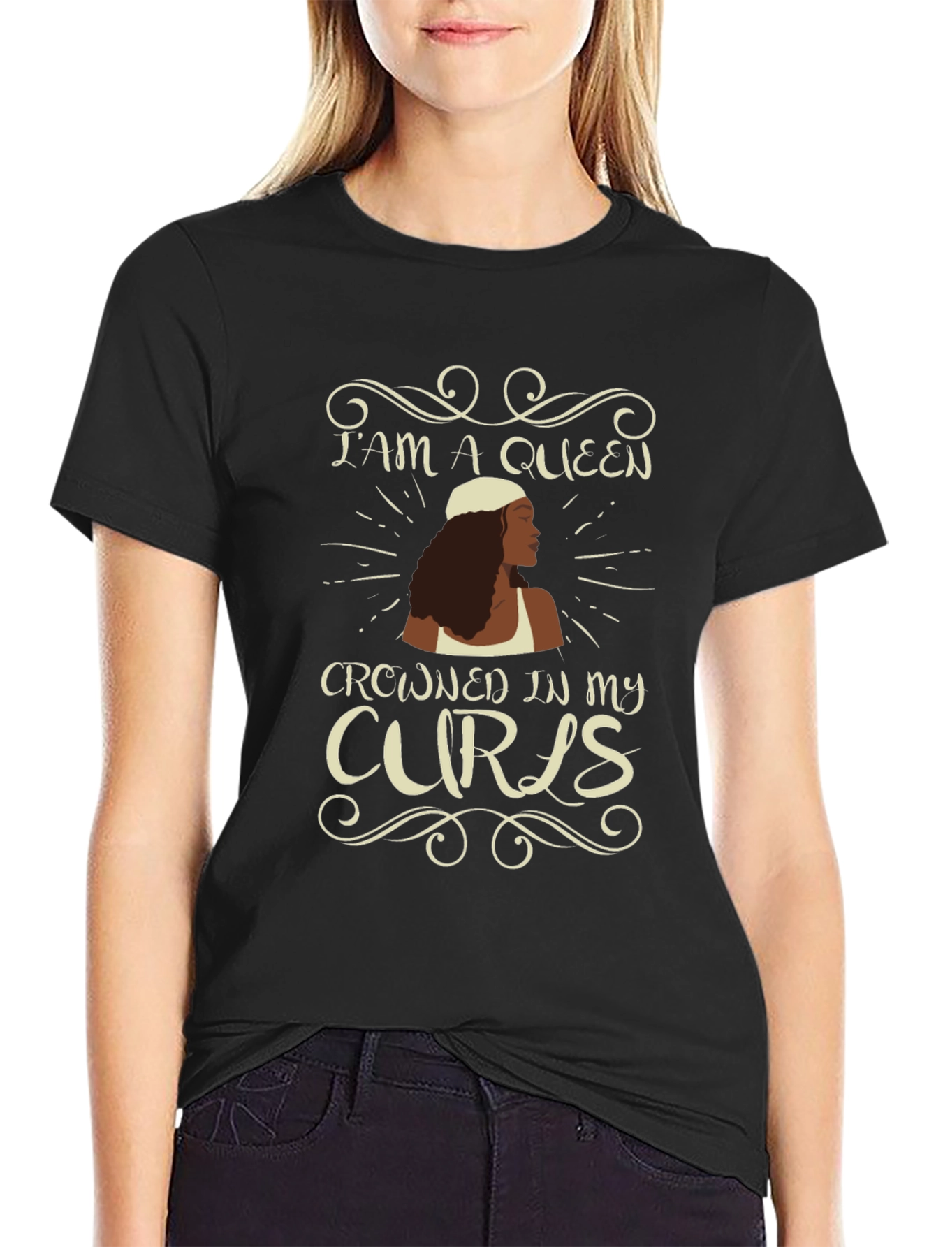 Queen of Curls Graphic Tee