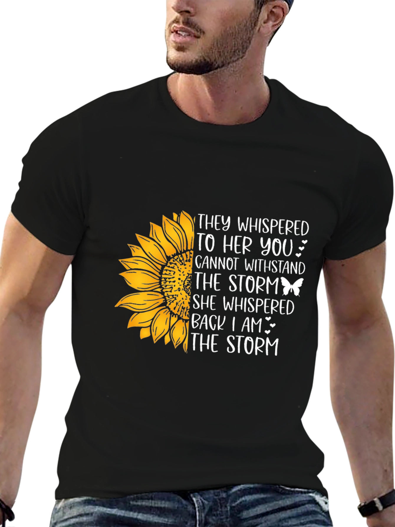 Sunflower I am the Storm Graphic Tee - Black
