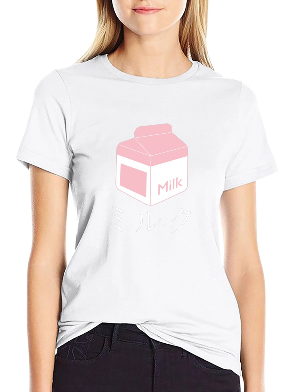 Milk Carton Graphic Tee - Kawaii Style