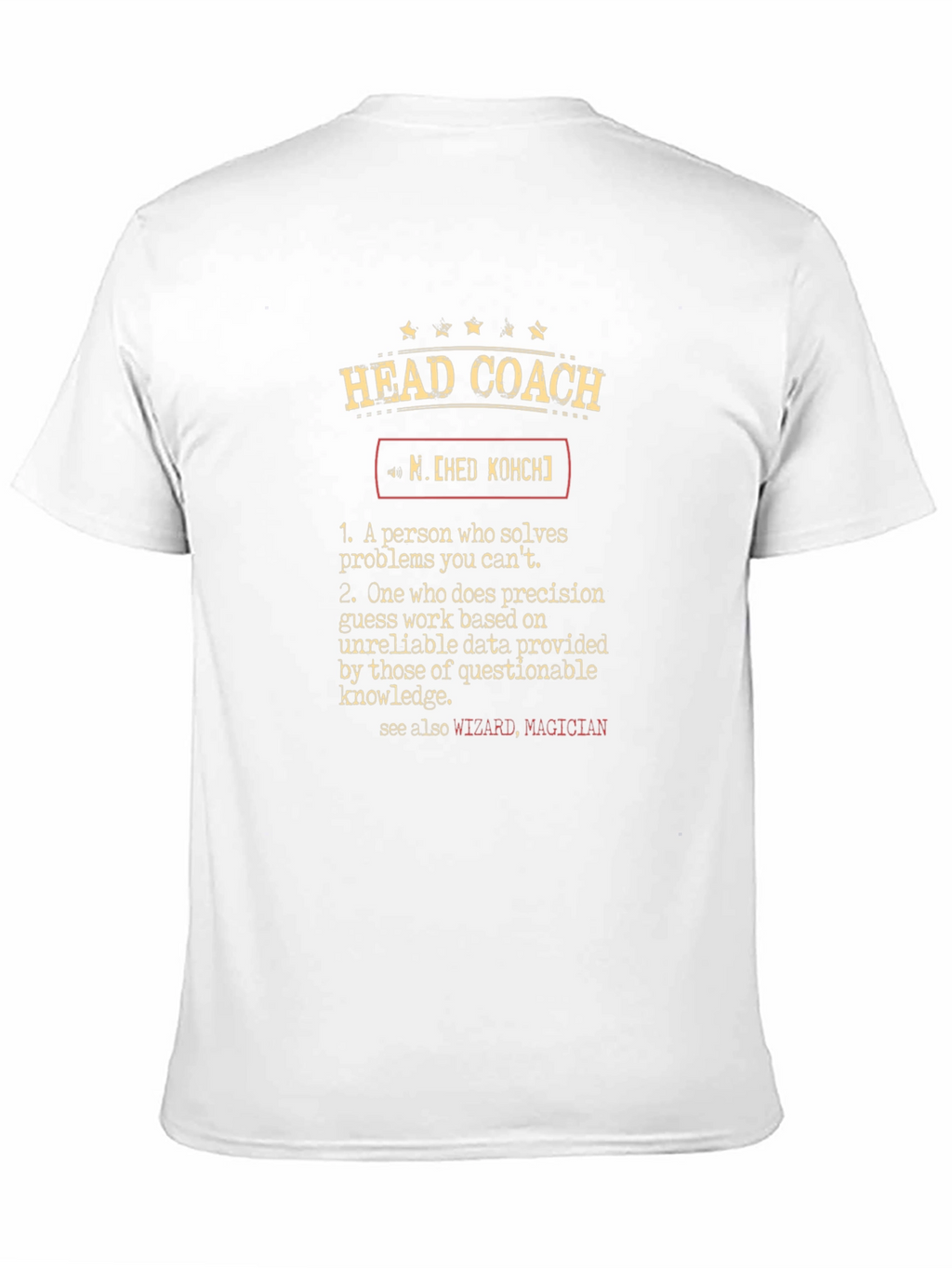 Head Coach Definition Graphic T-Shirt