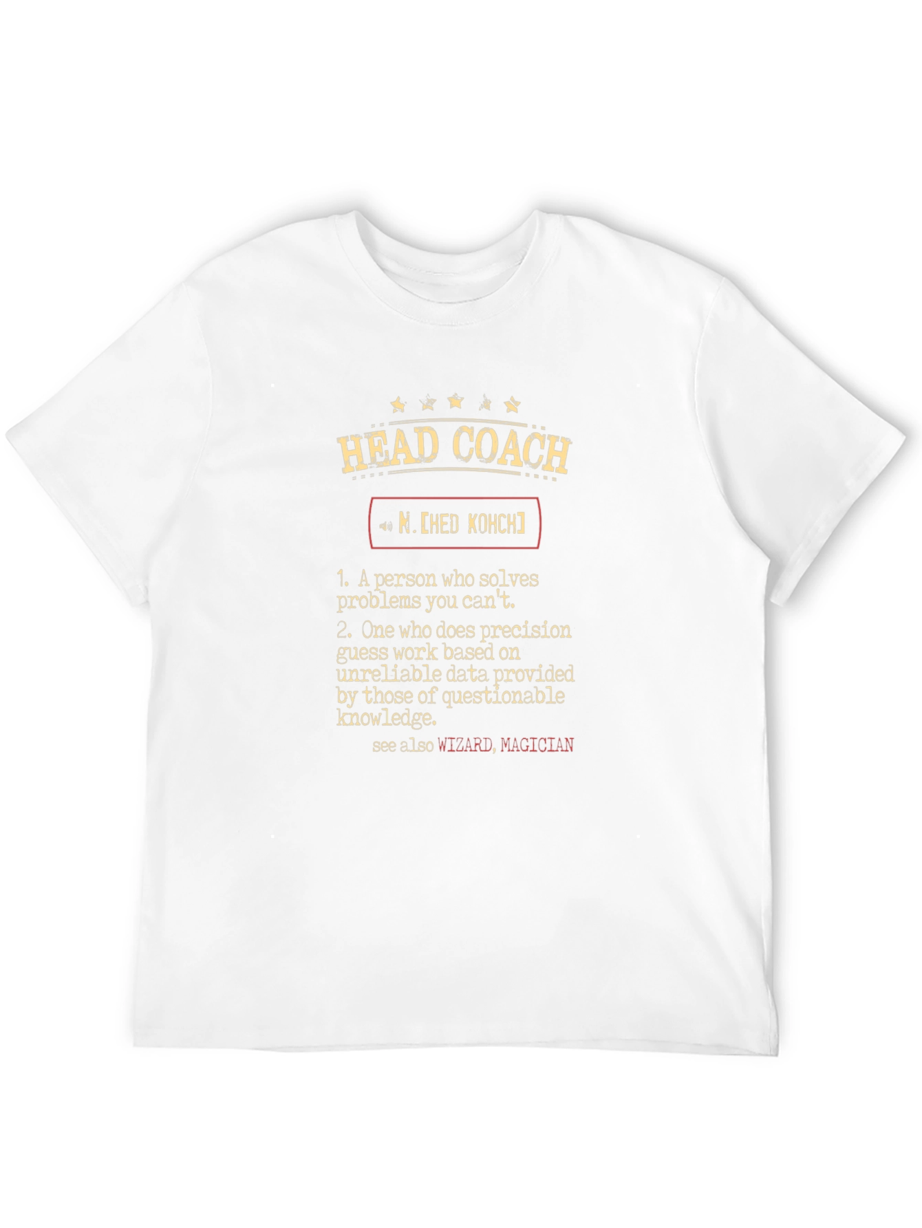 Head Coach Definition Graphic T-Shirt