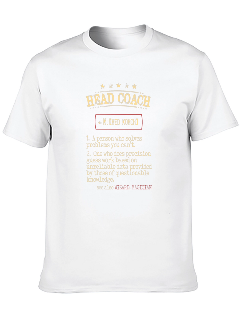 Head Coach Definition Graphic T-Shirt