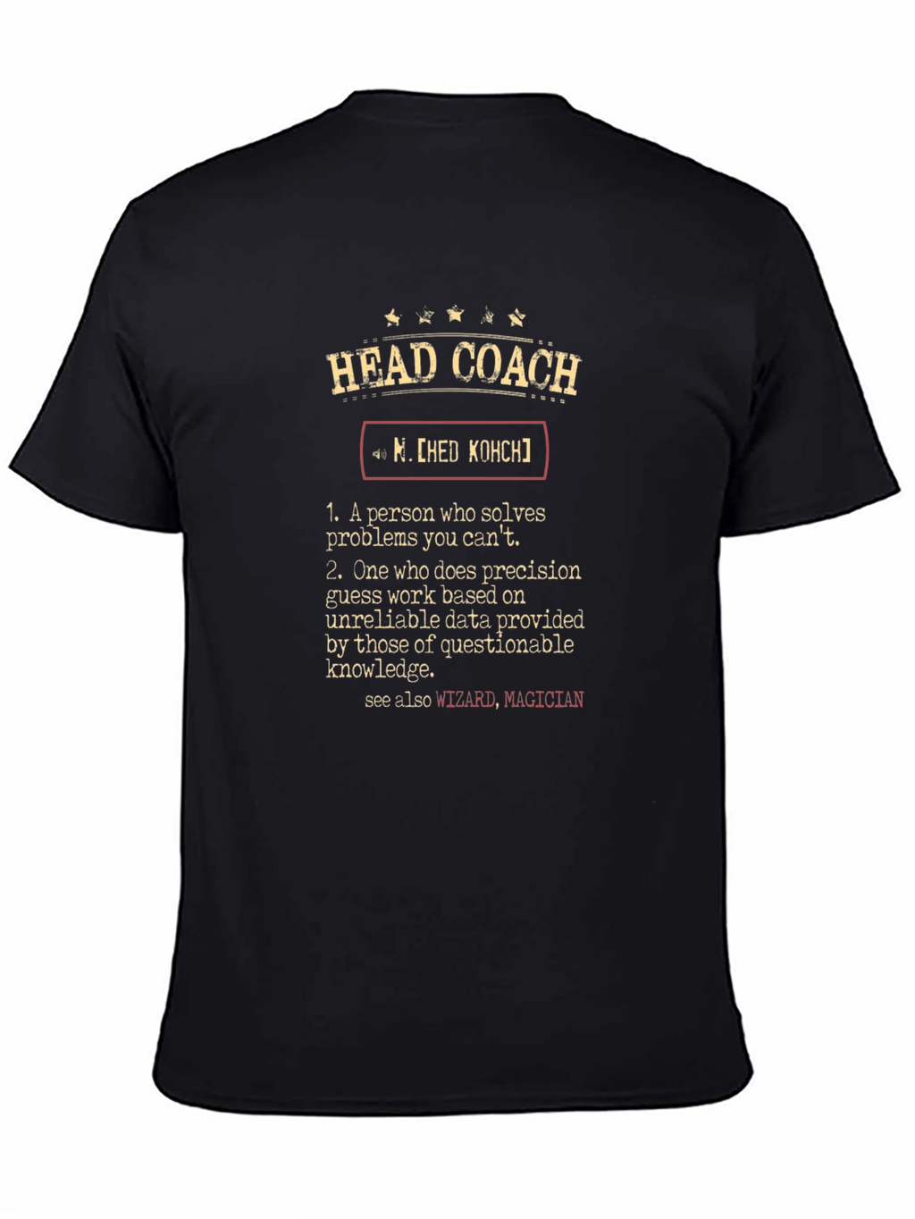 Head Coach Definition Graphic T-Shirt