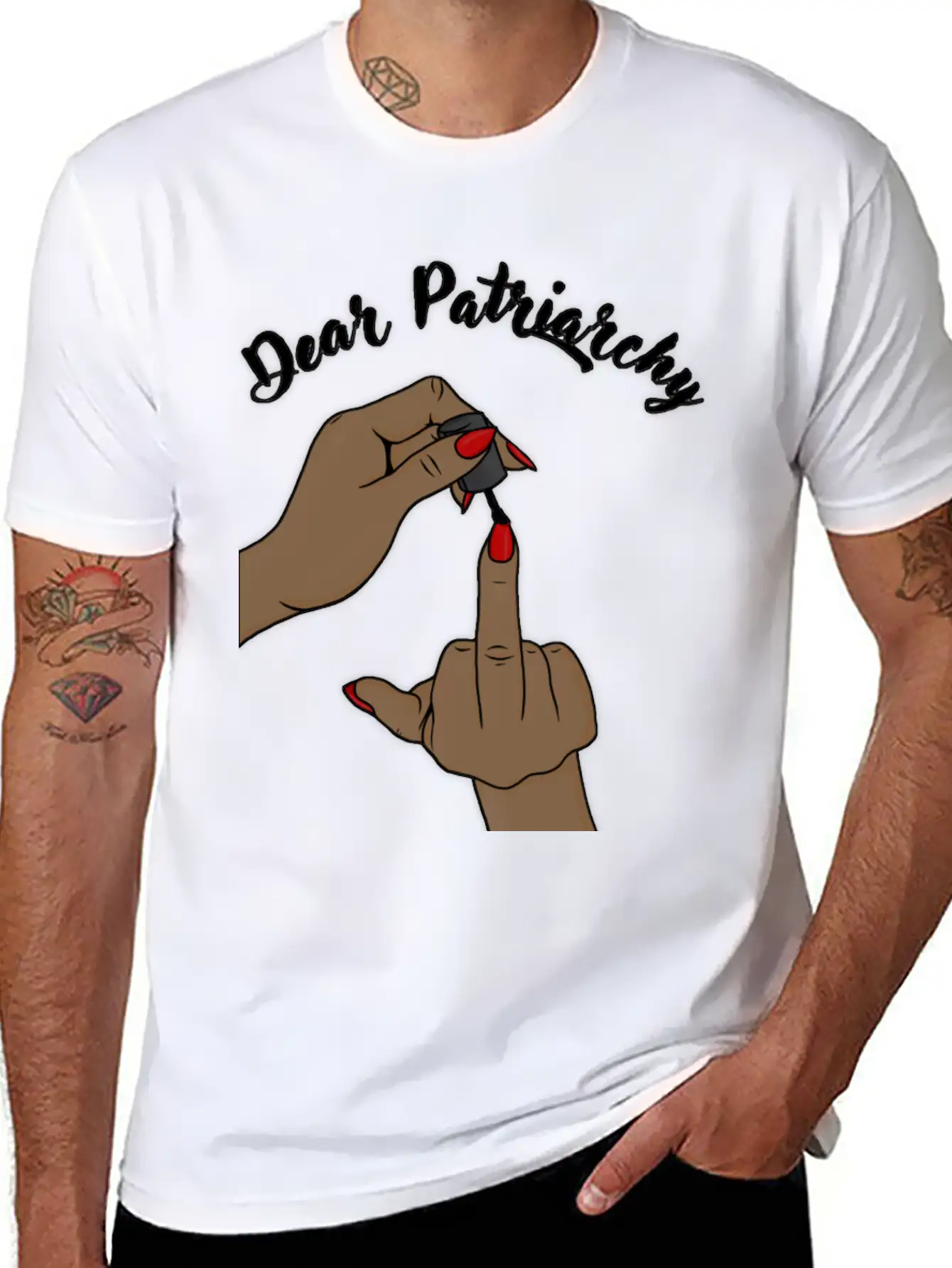 Dear Patriarchy: Unisex Casual T-Shirt – Clean Design For Daily Comfort