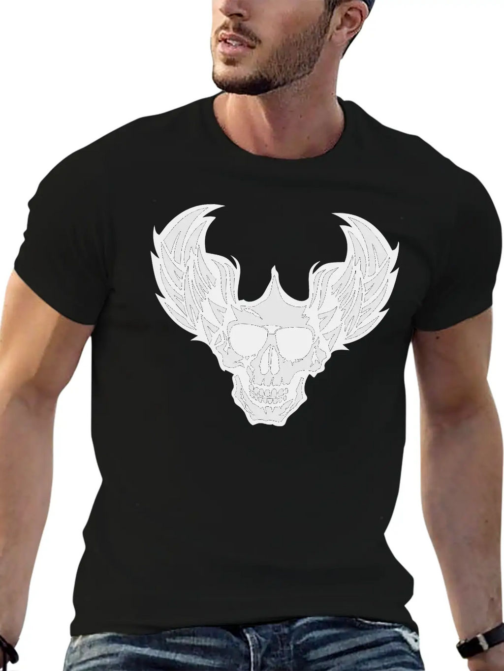 Death Bezel Aile Skull Dead Wings 705 Unisex Casual T-Shirt – Clean Design For Daily Comfort