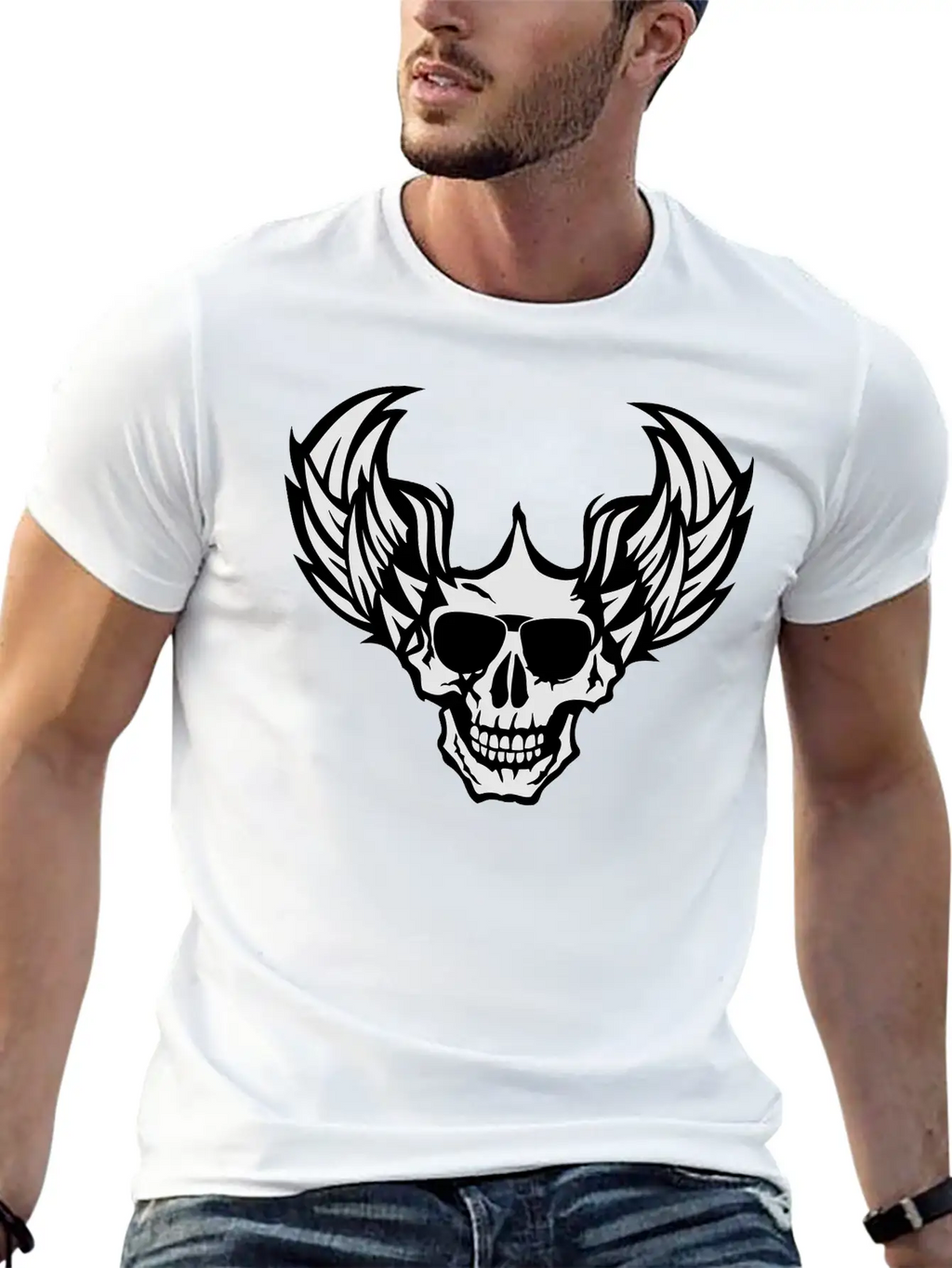 Death Bezel Aile Skull Dead Wings 705 Unisex Casual T-Shirt – Clean Design For Daily Comfort