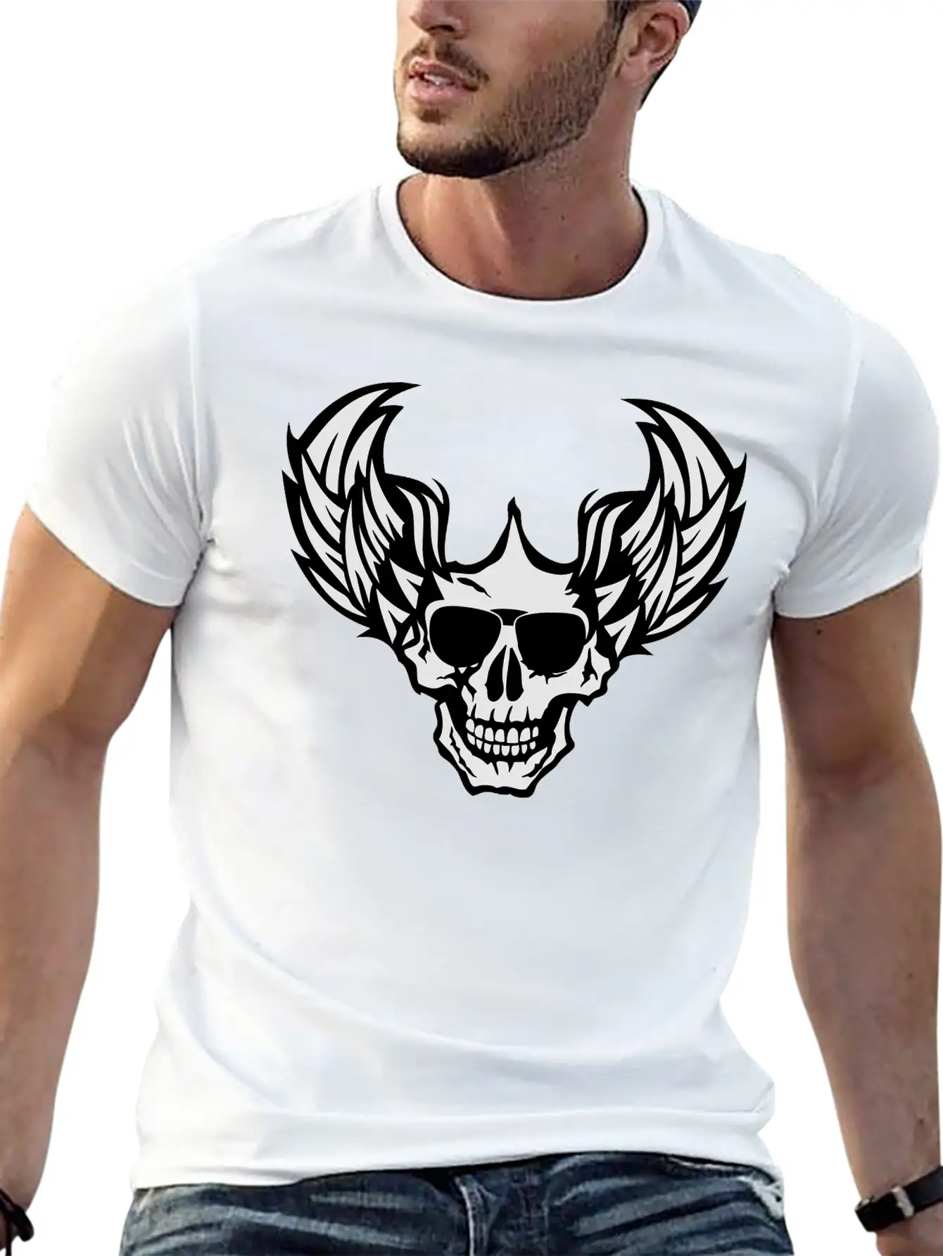 Death Bezel Aile Skull Dead Wings 705 Unisex Casual T-Shirt – Clean Design For Daily Comfort