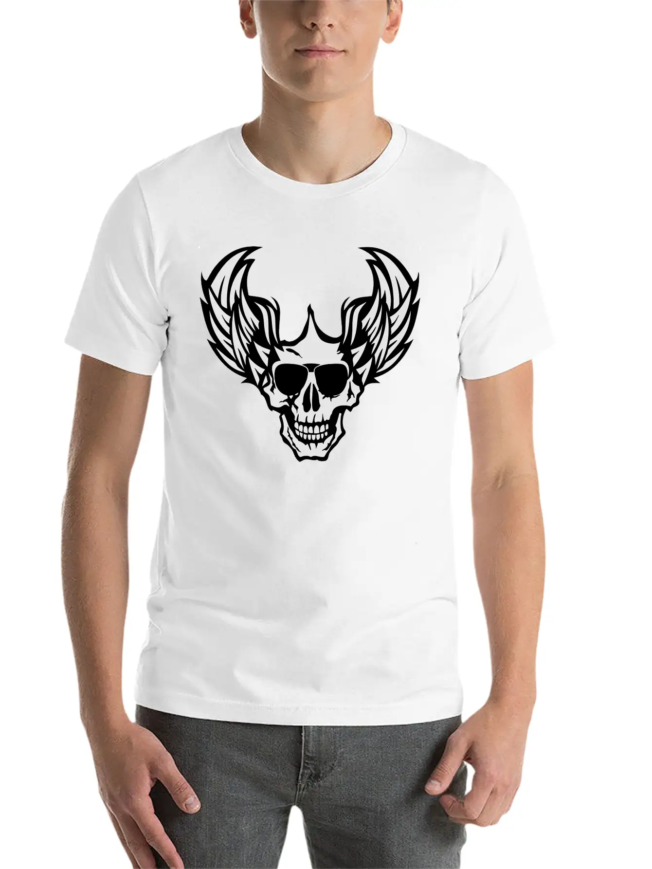 Death Bezel Aile Skull Dead Wings 705 Unisex Casual T-Shirt – Clean Design For Daily Comfort