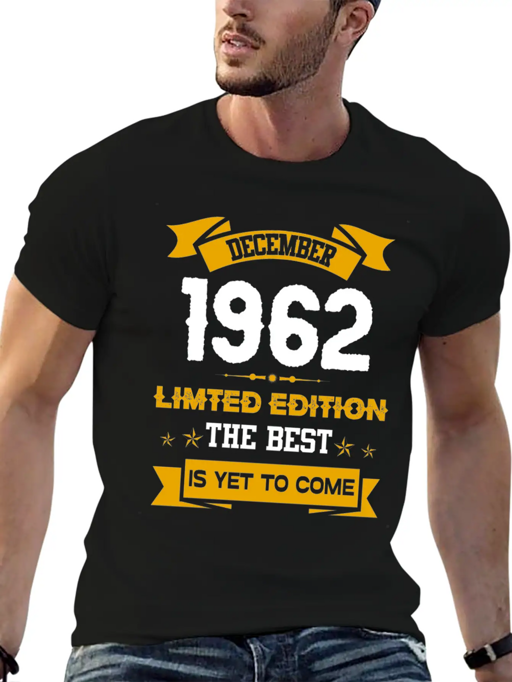 December 1962 Birthday Surprise Unisex Short Sleeve Soft Cotton T-Shirt – Casual Everyday Wear