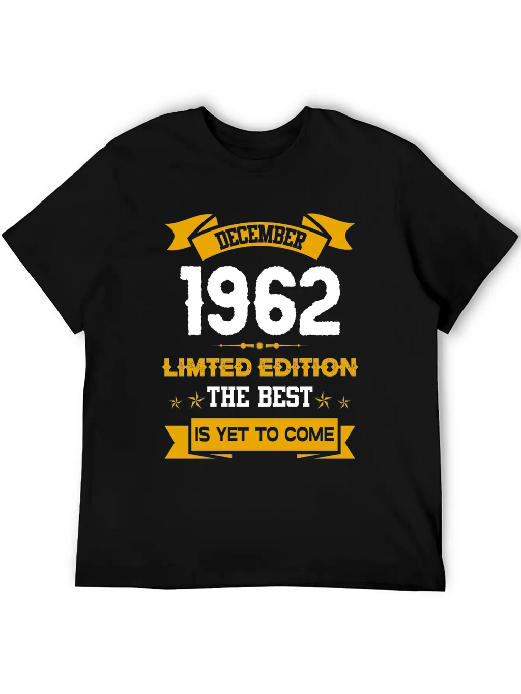 December 1962 Birthday Surprise Unisex Short Sleeve Soft Cotton T-Shirt – Casual Everyday Wear