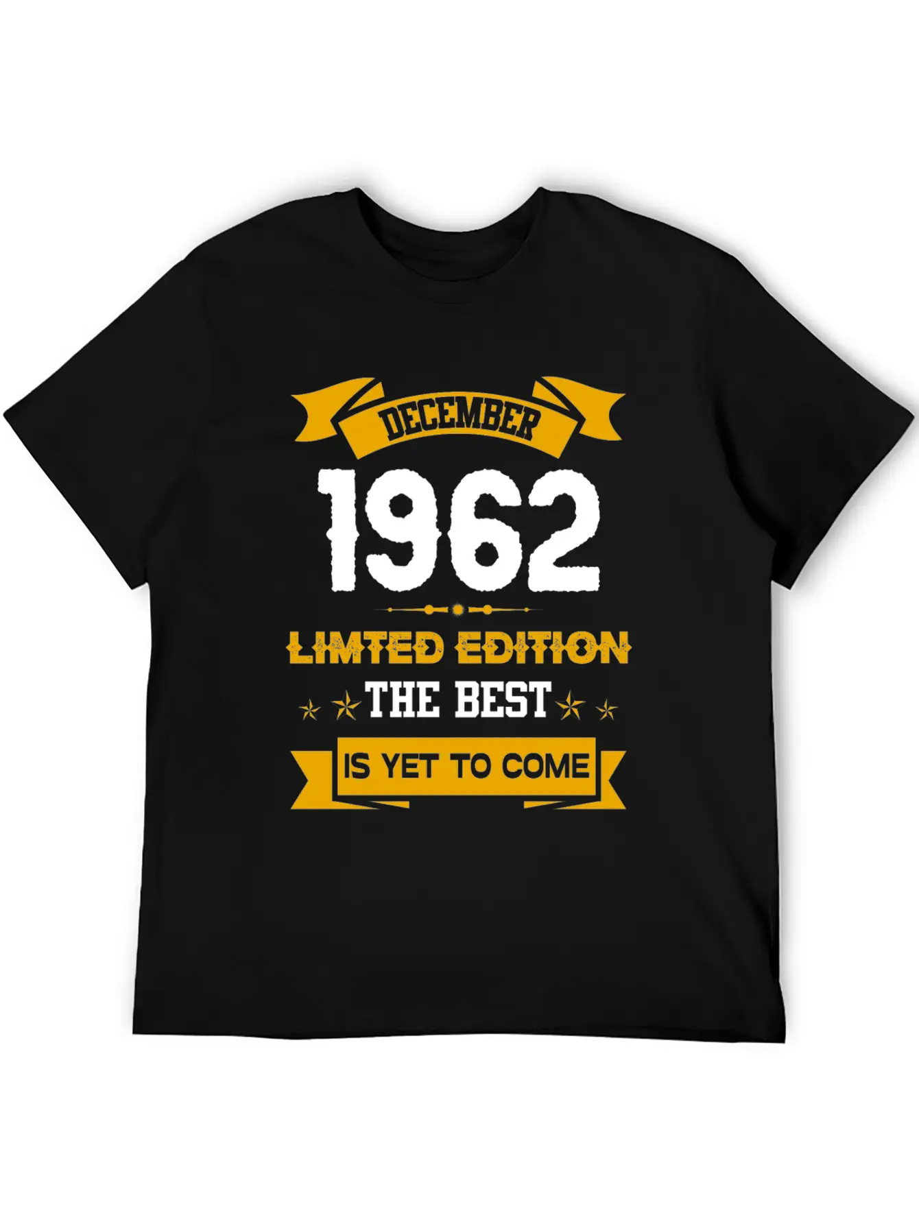 December 1962 Birthday Surprise Unisex Short Sleeve Soft Cotton T-Shirt – Casual Everyday Wear