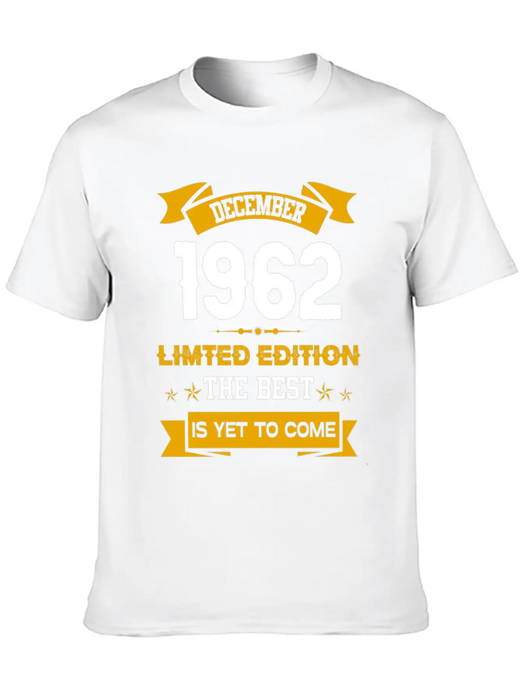 December 1962 Birthday Surprise Unisex Short Sleeve Soft Cotton T-Shirt – Casual Everyday Wear