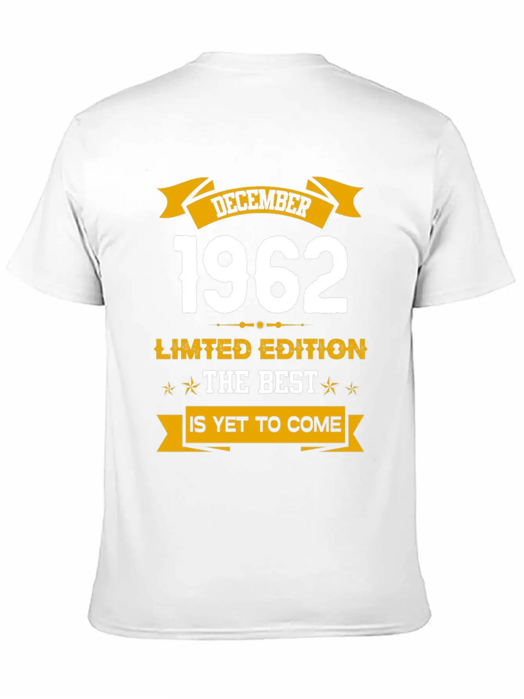 December 1962 Birthday Surprise Unisex Short Sleeve Soft Cotton T-Shirt – Casual Everyday Wear