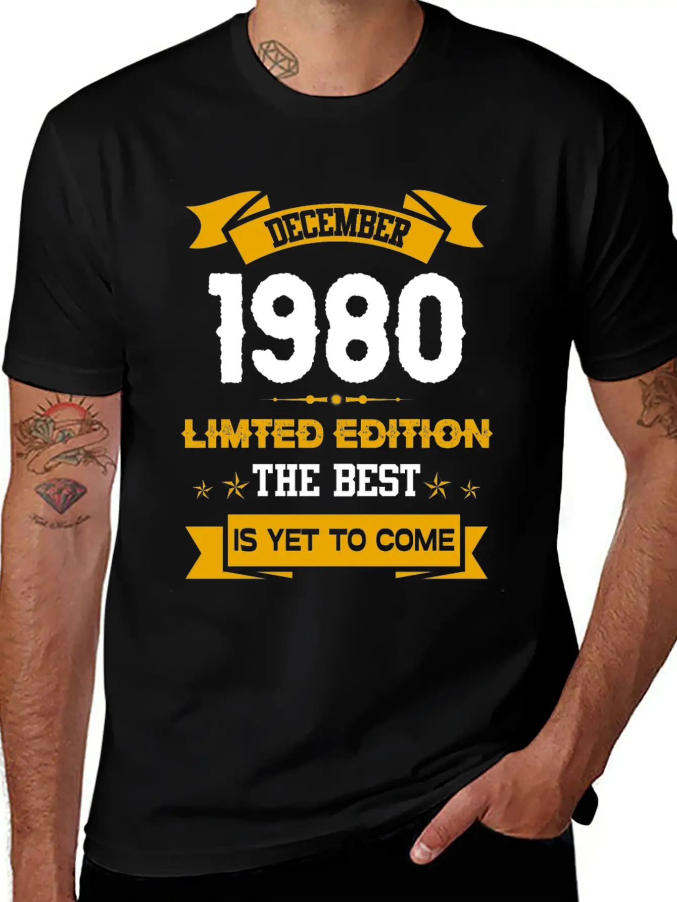 December 1980 Birthday Surprise Casual Graphic T-Shirt – Simple And Comfortable Daily Wear