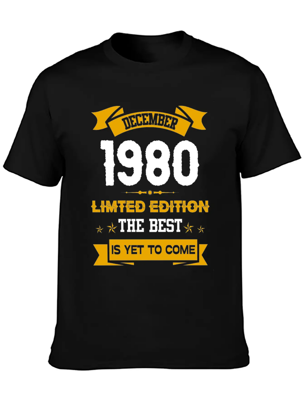 December 1980 Birthday Surprise Casual Graphic T-Shirt – Simple And Comfortable Daily Wear