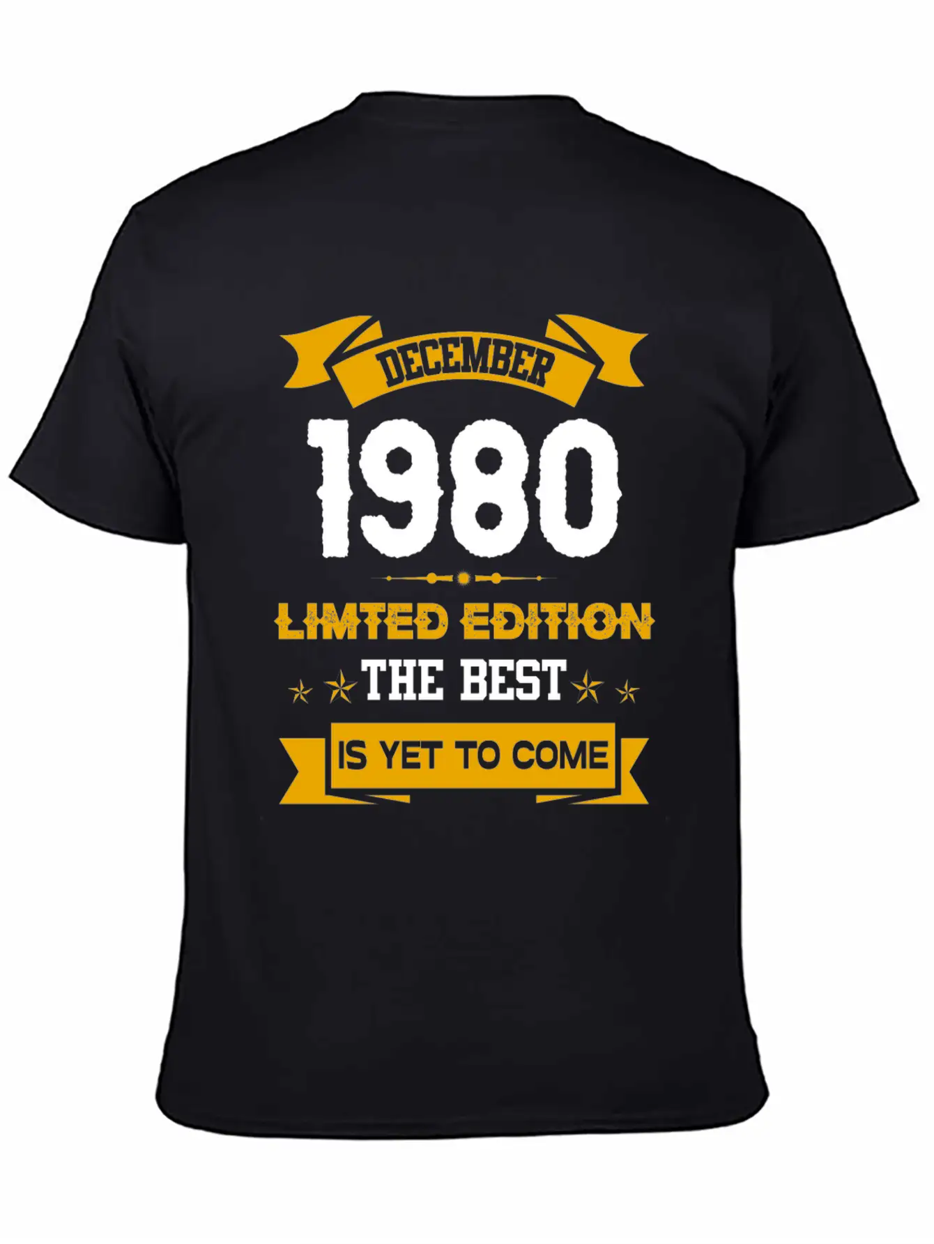 December 1980 Birthday Surprise Casual Graphic T-Shirt – Simple And Comfortable Daily Wear