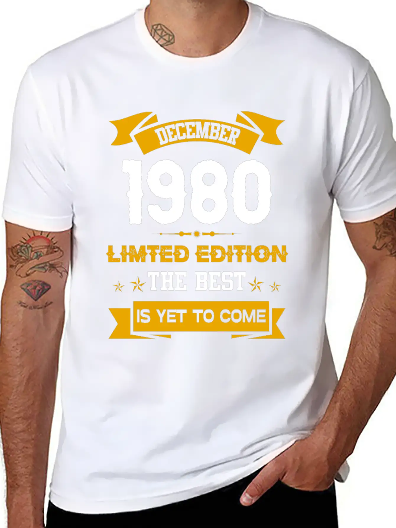 December 1980 Birthday Surprise Casual Graphic T-Shirt – Simple And Comfortable Daily Wear