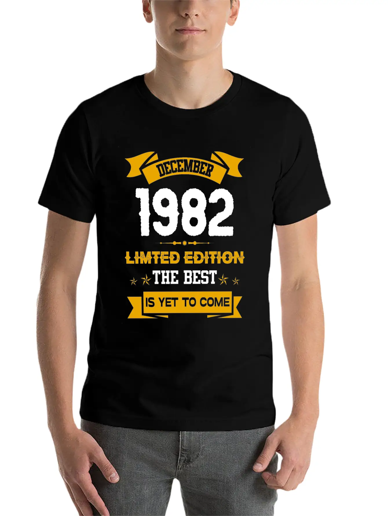 December 1982 Birthday Surprise Casual Graphic T-Shirt – Simple And Comfortable Daily Wear