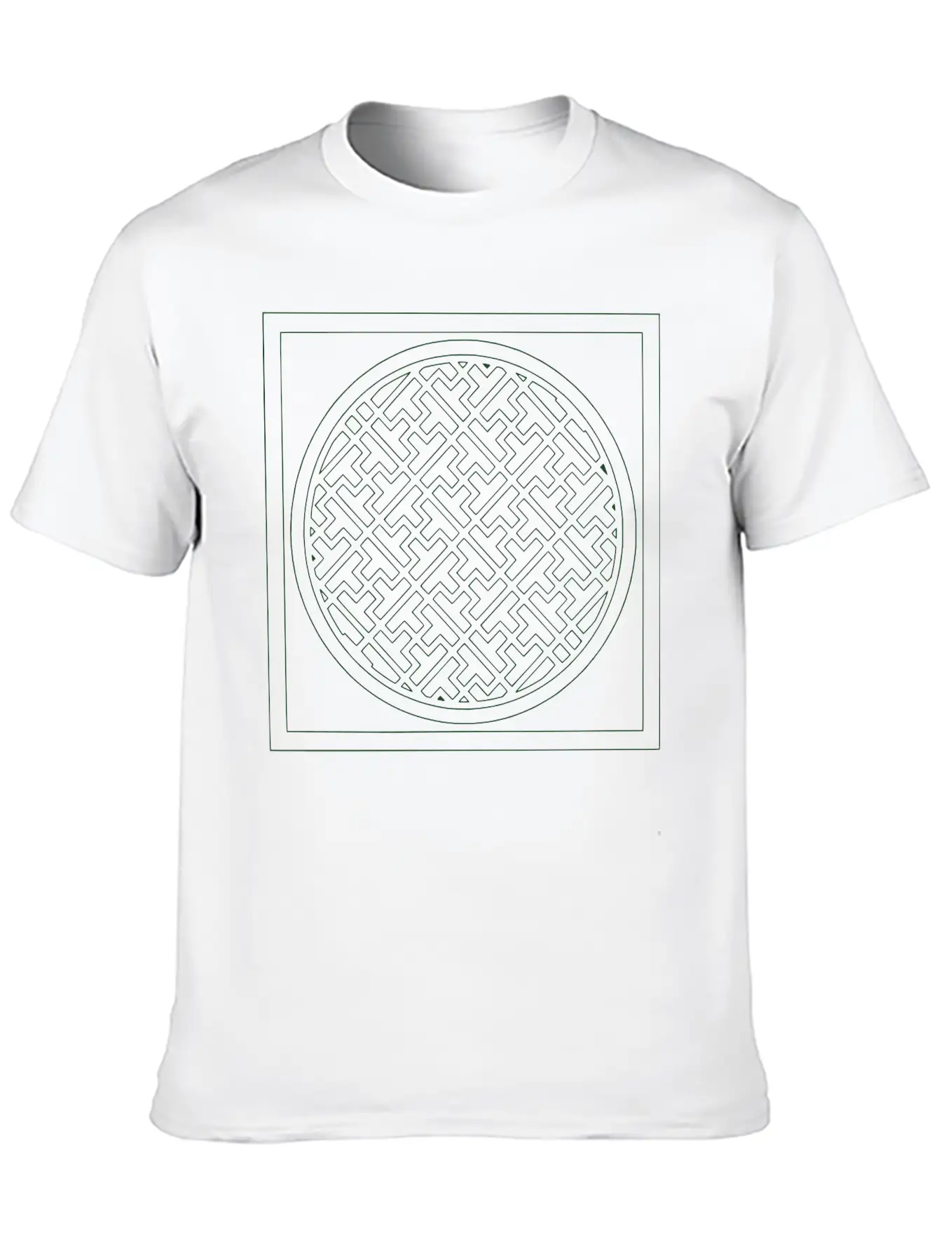 Deco Maze Unisex Short Sleeve Soft Cotton T-Shirt – Casual Everyday Wear