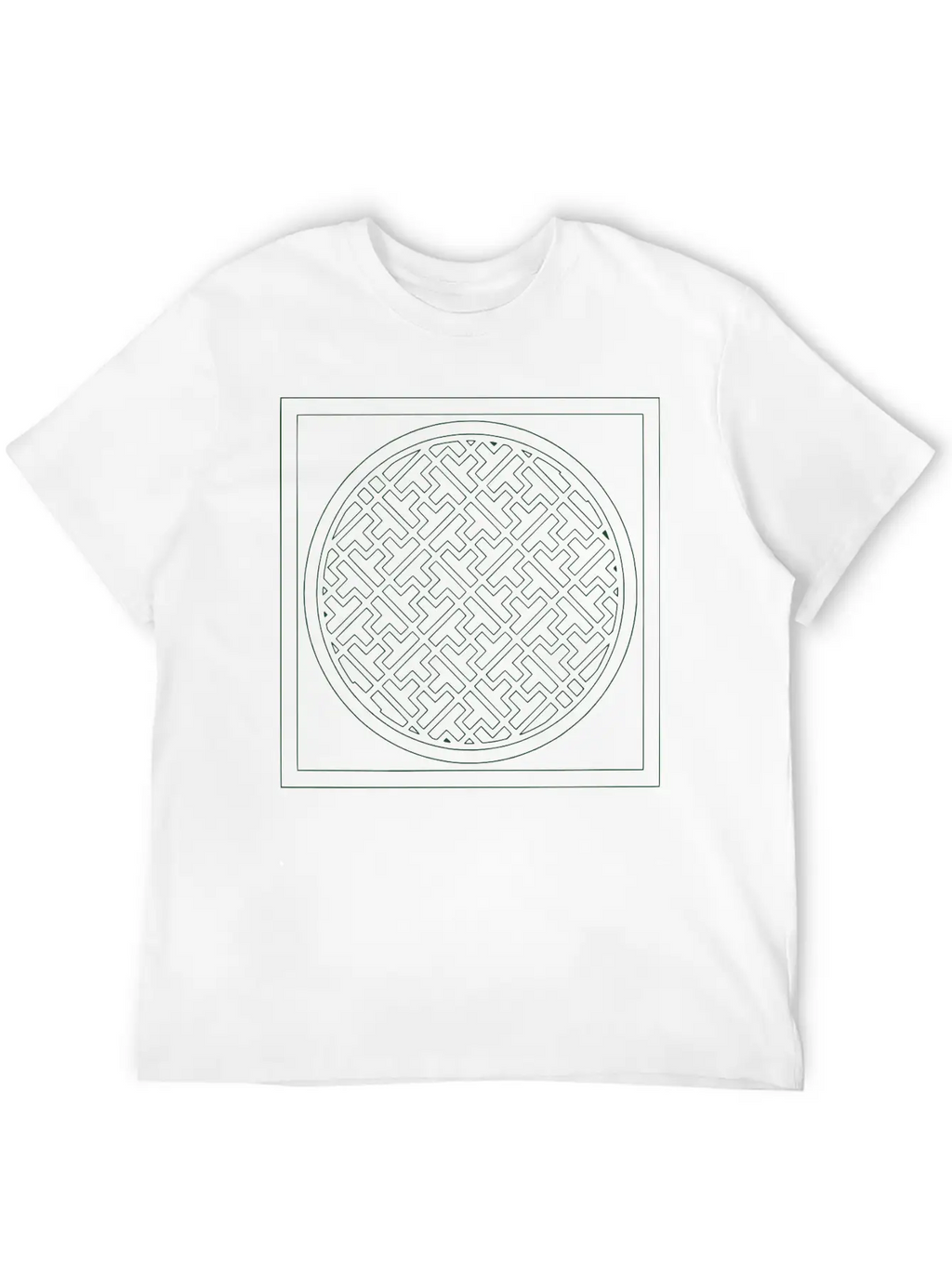 Deco Maze Unisex Short Sleeve Soft Cotton T-Shirt – Casual Everyday Wear