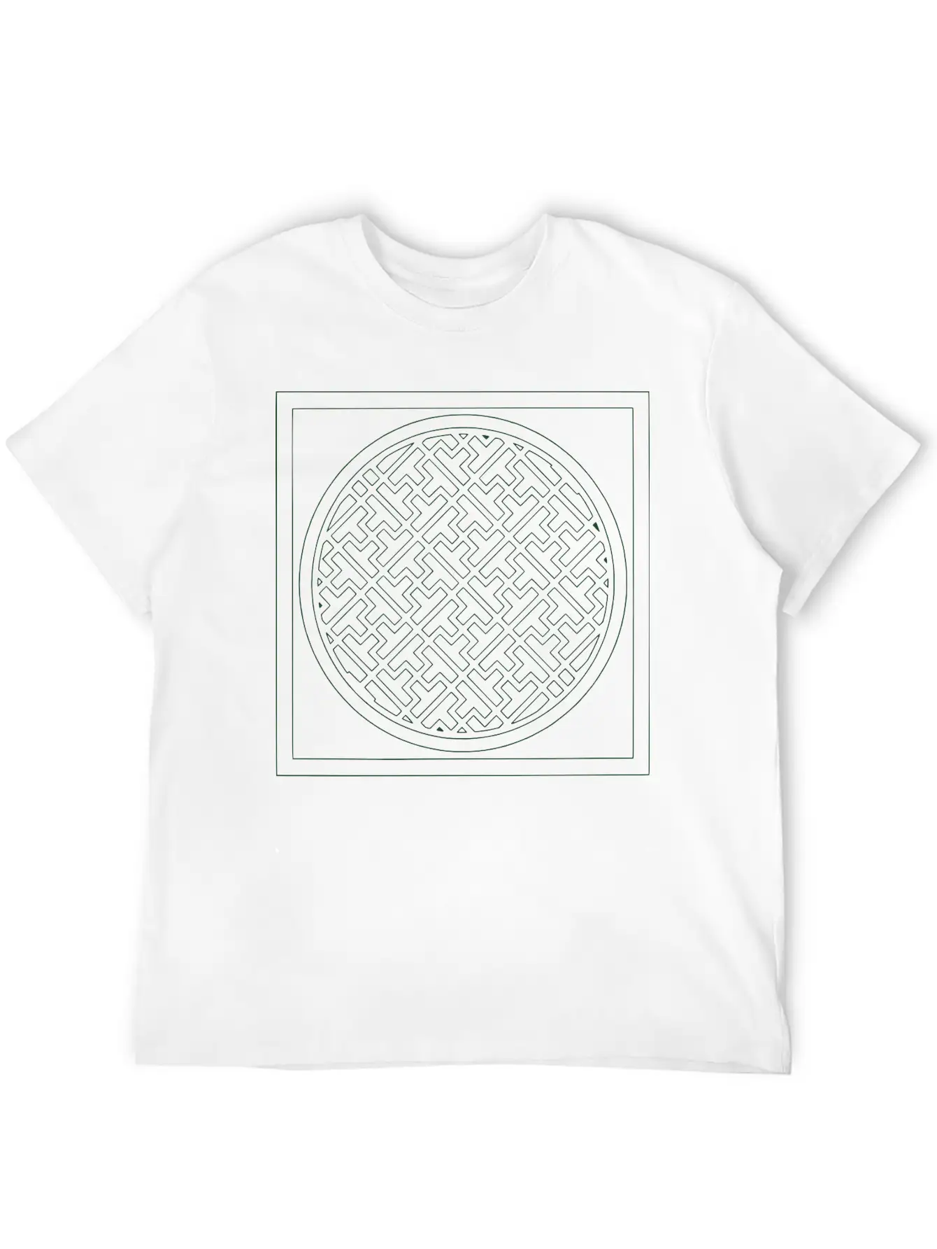 Deco Maze Unisex Short Sleeve Soft Cotton T-Shirt – Casual Everyday Wear
