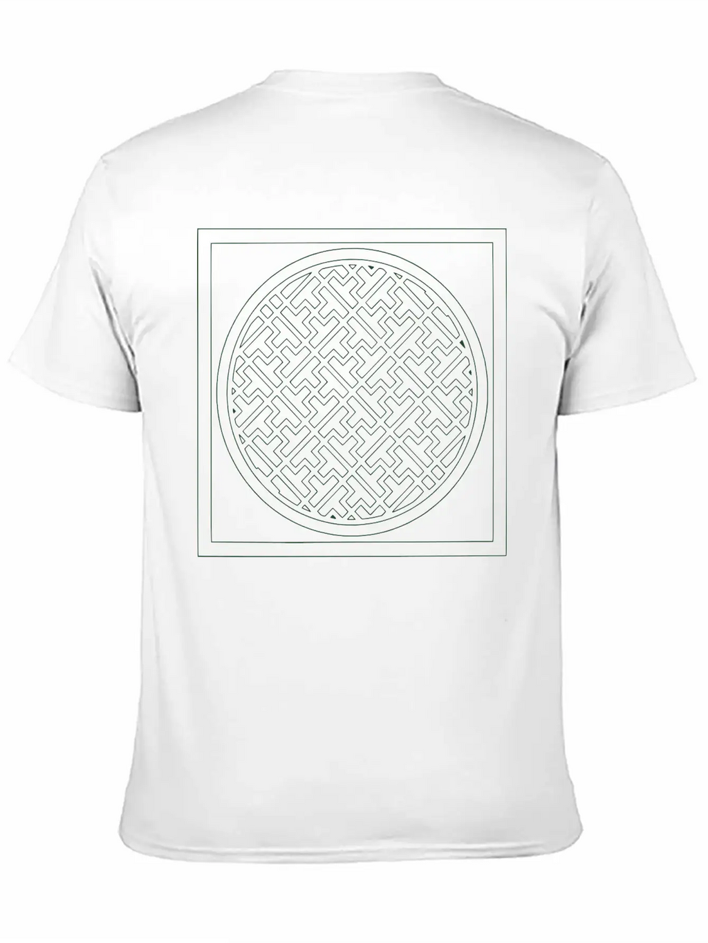 Deco Maze Unisex Short Sleeve Soft Cotton T-Shirt – Casual Everyday Wear