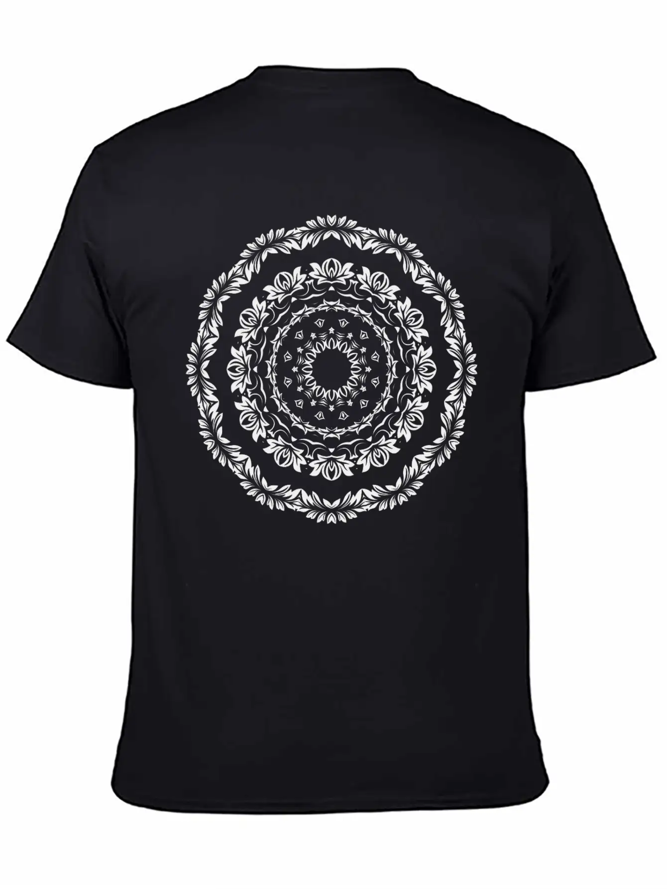Decorative Ornamental Floral Flourish Design 22 Unisex Casual T-Shirt – Clean Design For Daily Comfort