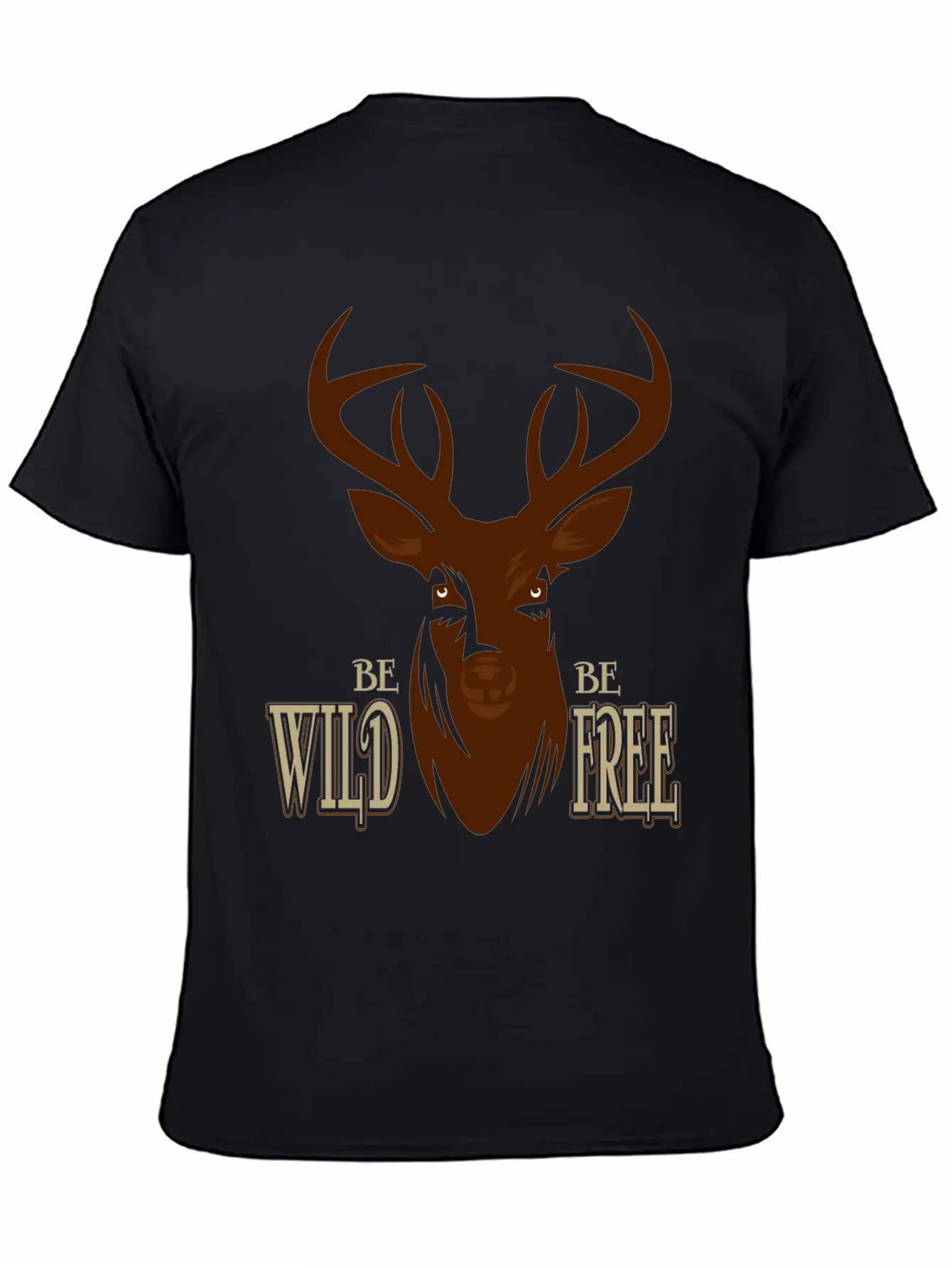 Deer Breathable Soft Cotton T-Shirt – Timeless Casual Look