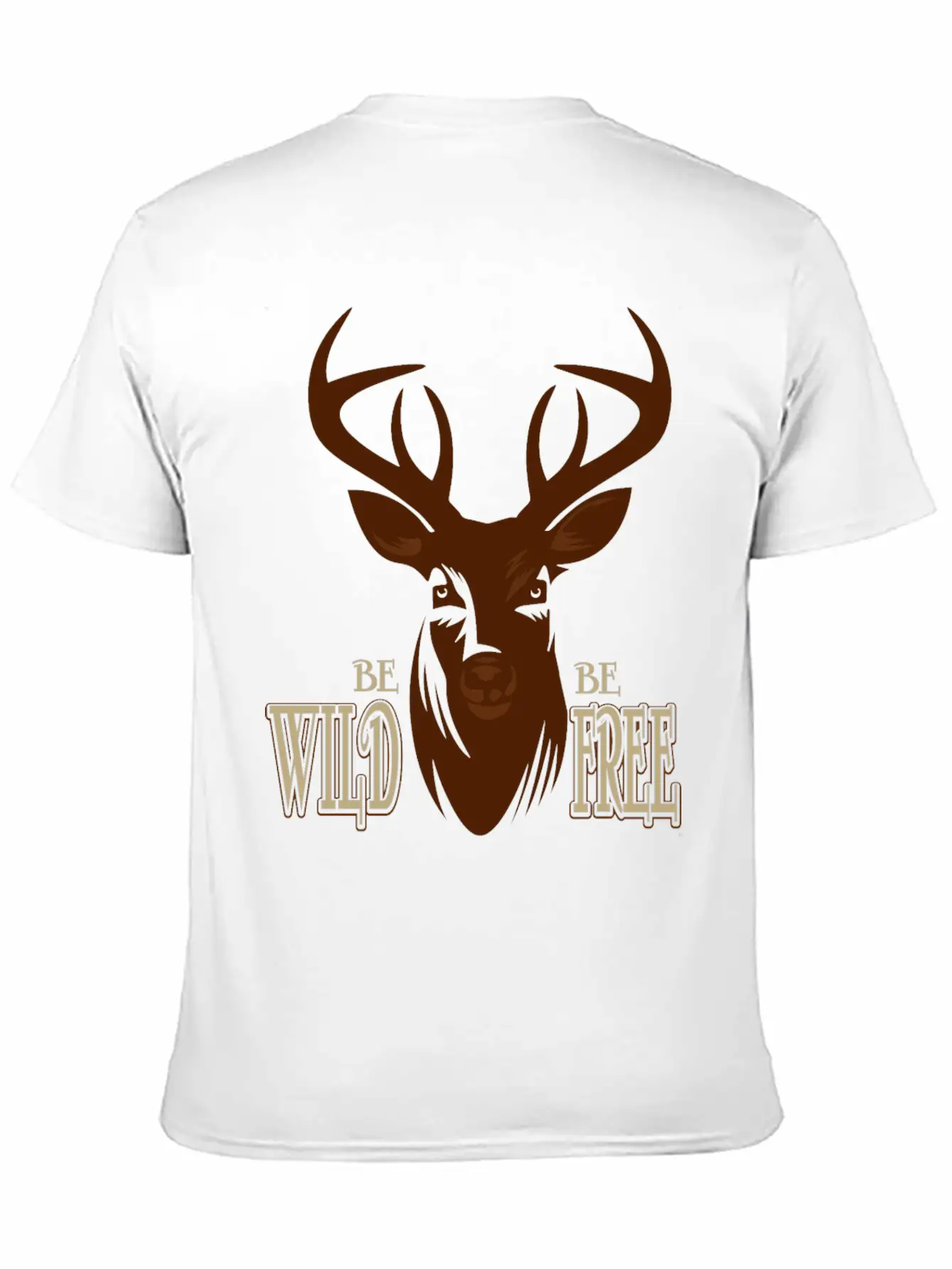 Deer Breathable Soft Cotton T-Shirt – Timeless Casual Look