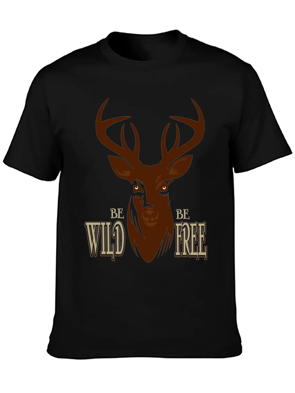 Deer Breathable Soft Cotton T-Shirt – Timeless Casual Look