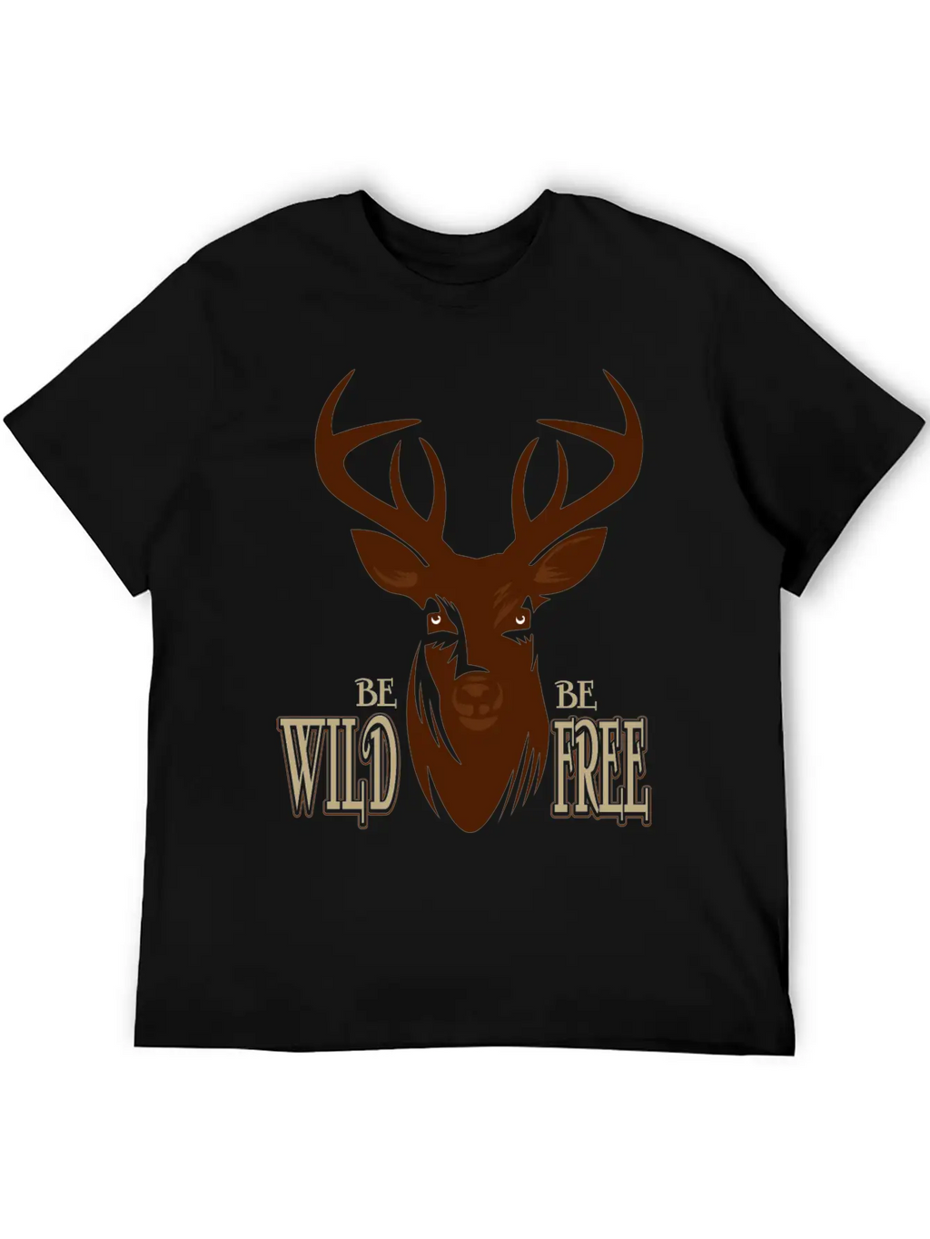 Deer Breathable Soft Cotton T-Shirt – Timeless Casual Look