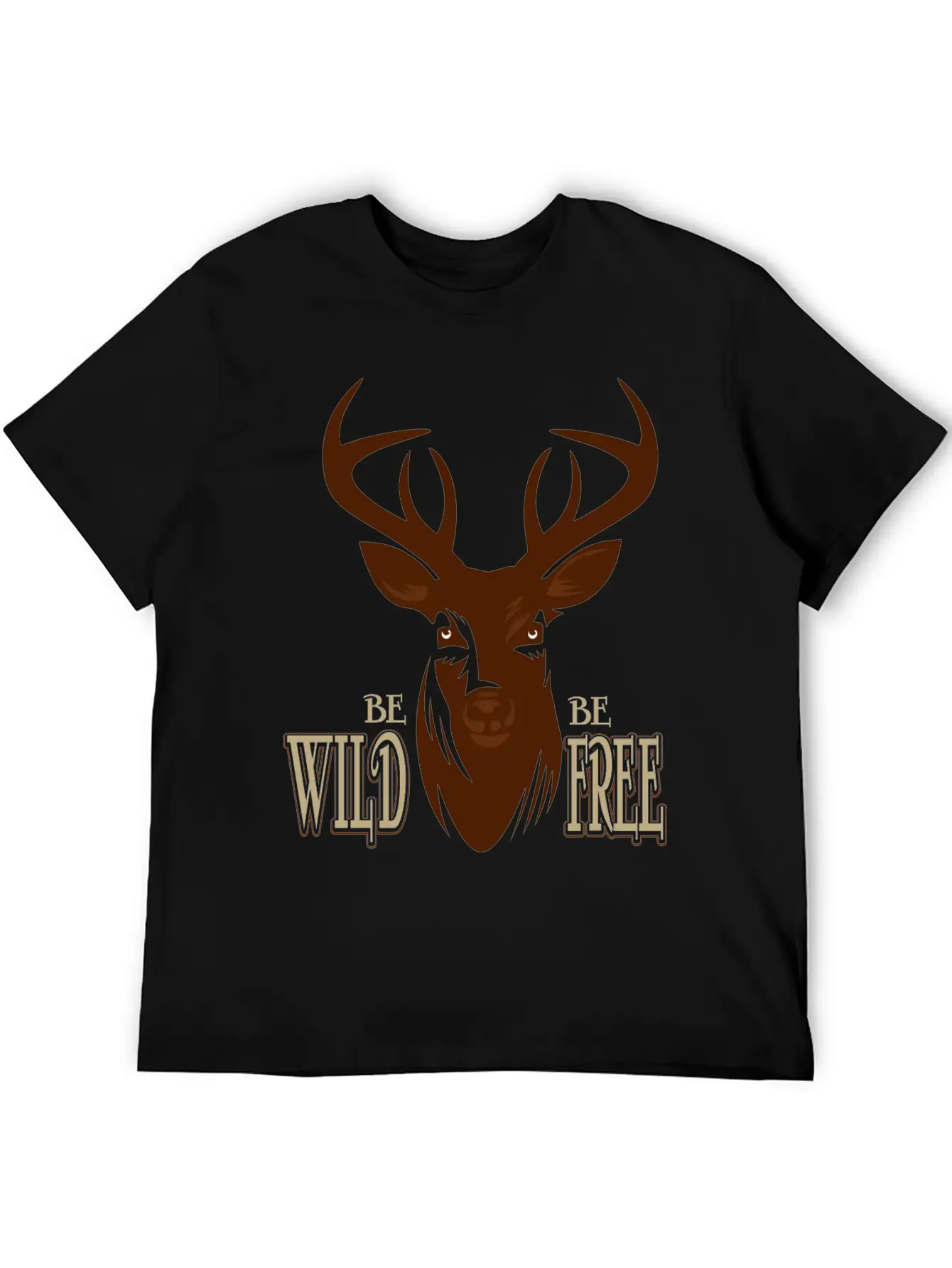 Deer Breathable Soft Cotton T-Shirt – Timeless Casual Look