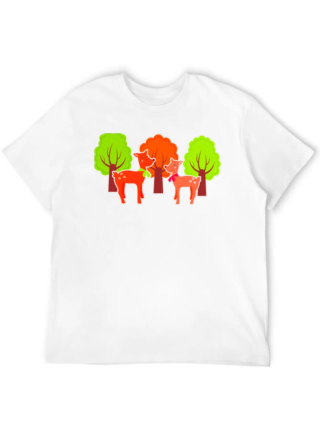 Deer Casual Graphic T-Shirt – Simple And Comfortable Daily Wear