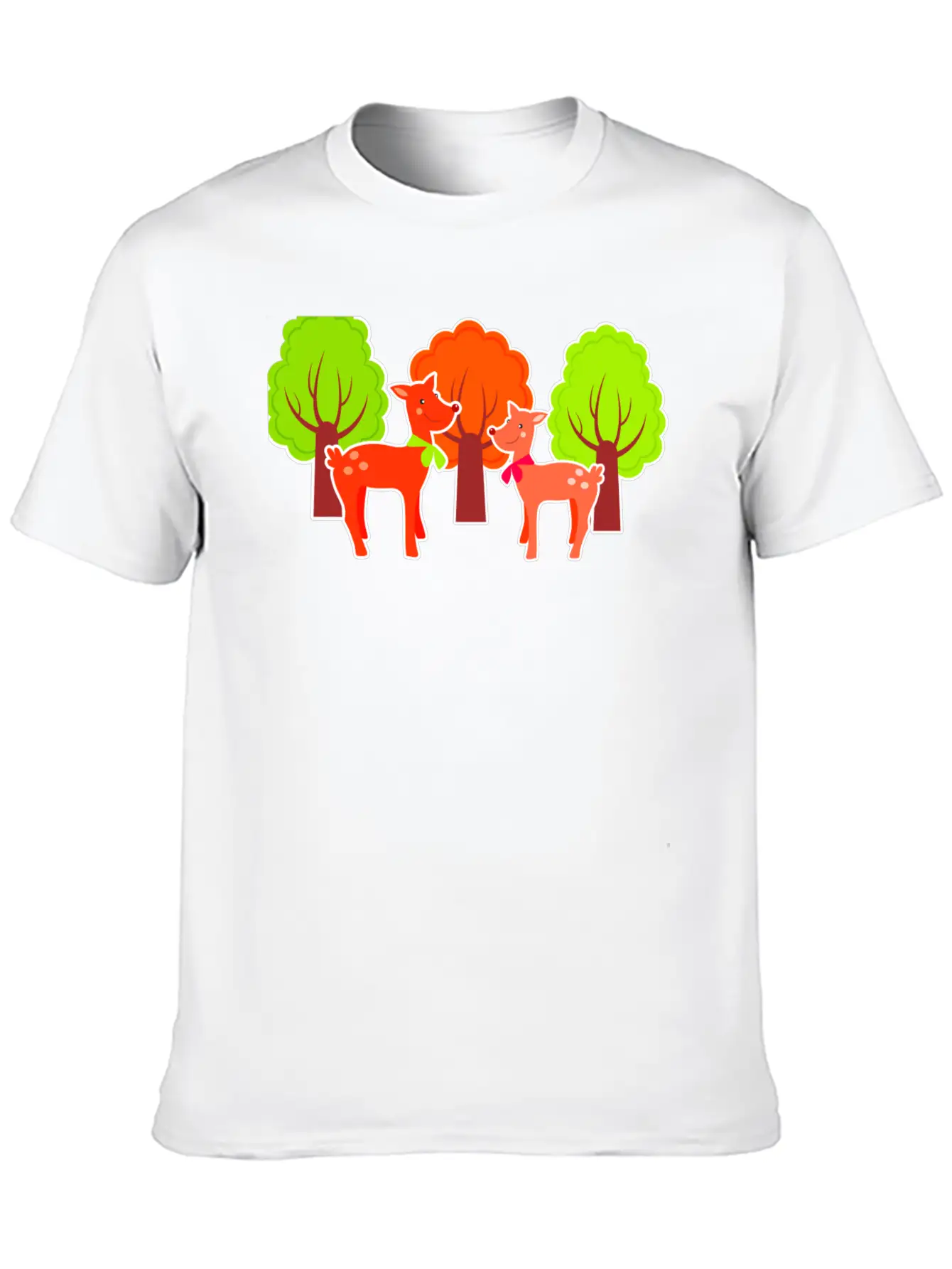 Deer Casual Graphic T-Shirt – Simple And Comfortable Daily Wear