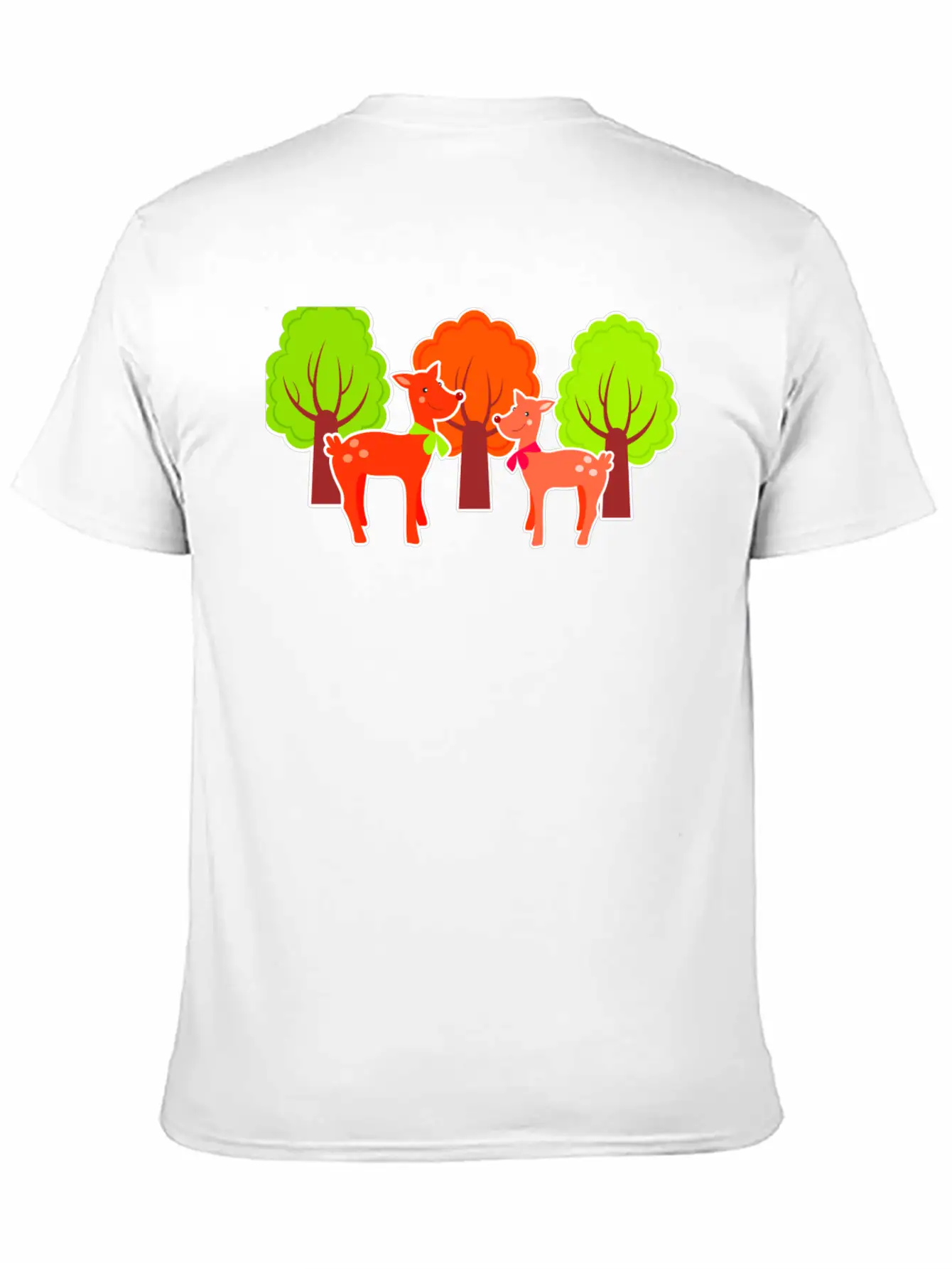 Deer Casual Graphic T-Shirt – Simple And Comfortable Daily Wear