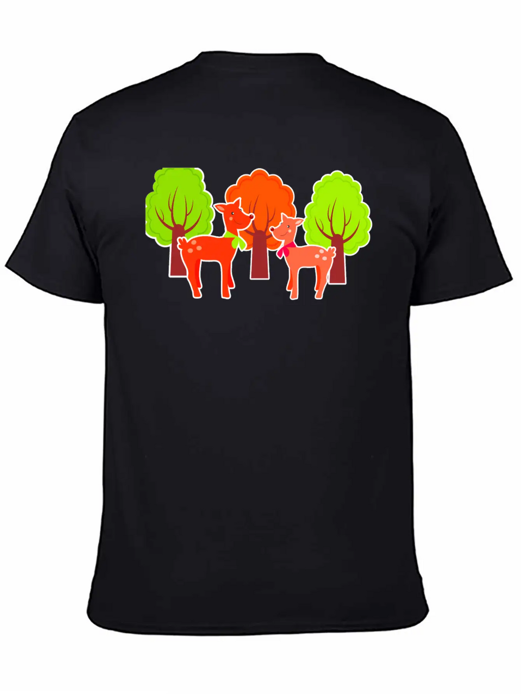 Deer Casual Graphic T-Shirt – Simple And Comfortable Daily Wear