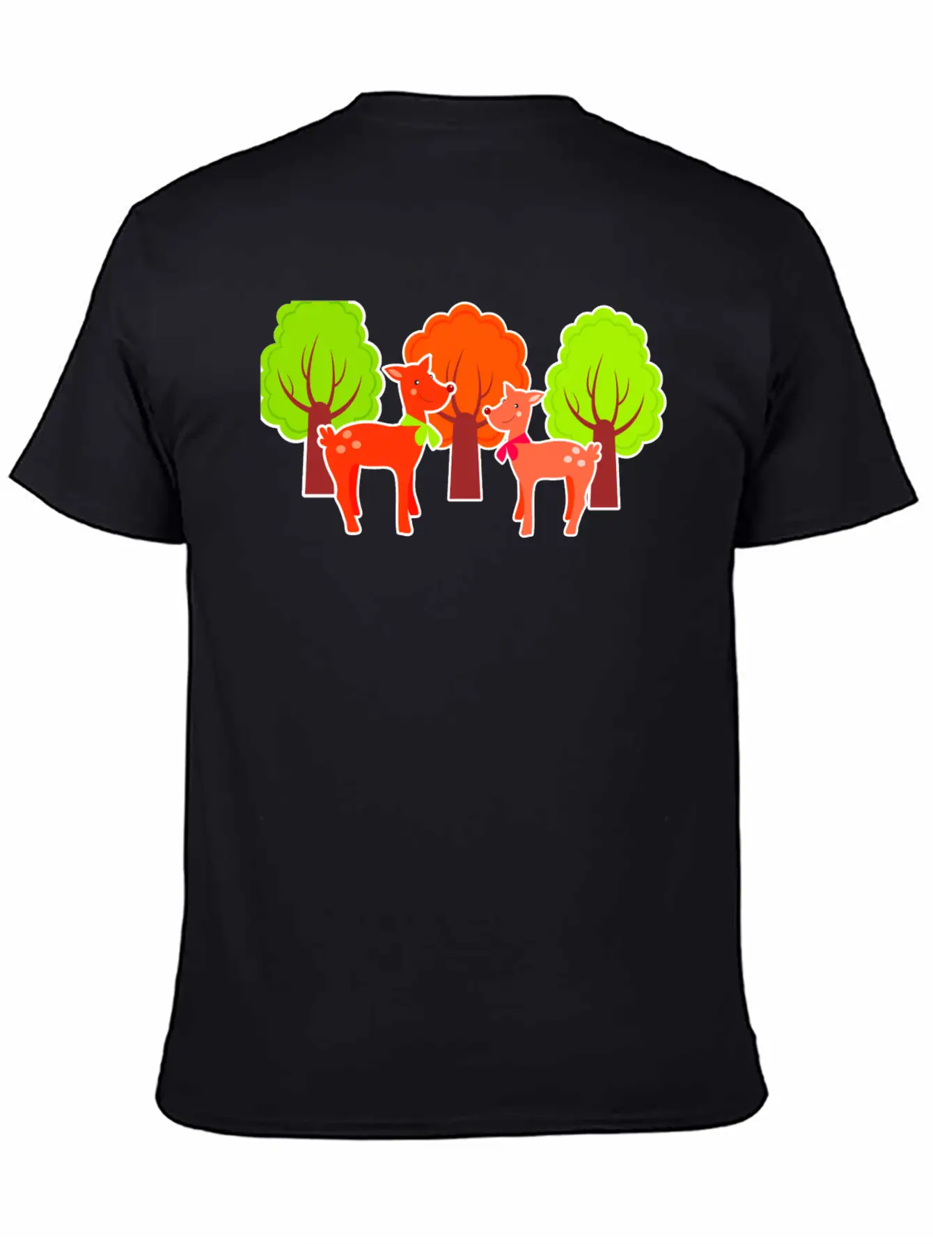 Deer Casual Graphic T-Shirt – Simple And Comfortable Daily Wear