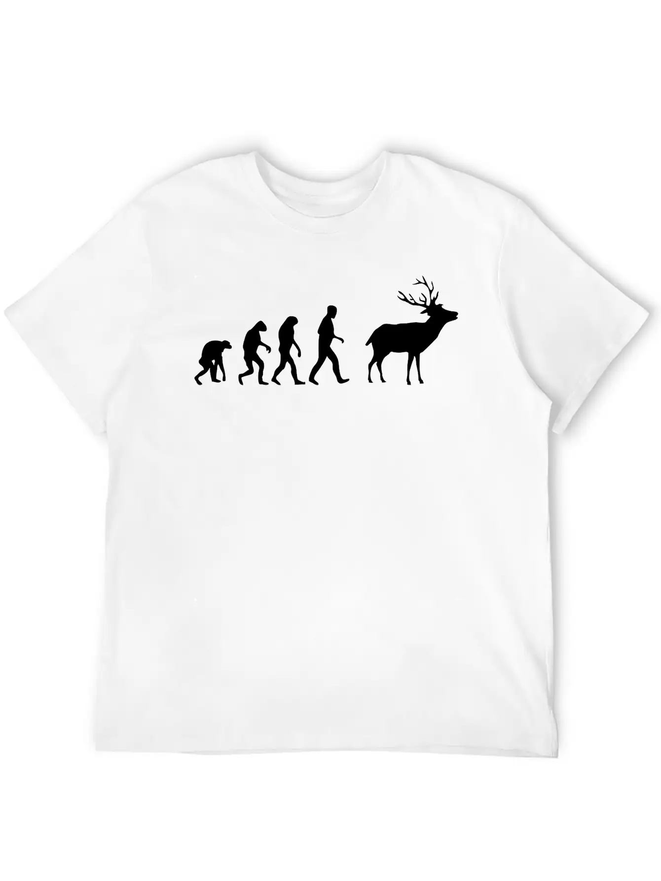 Deer Evolution Casual Graphic T-Shirt – Simple And Comfortable Daily Wear