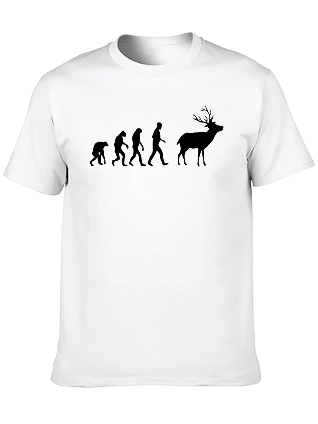 Deer Evolution Casual Graphic T-Shirt – Simple And Comfortable Daily Wear