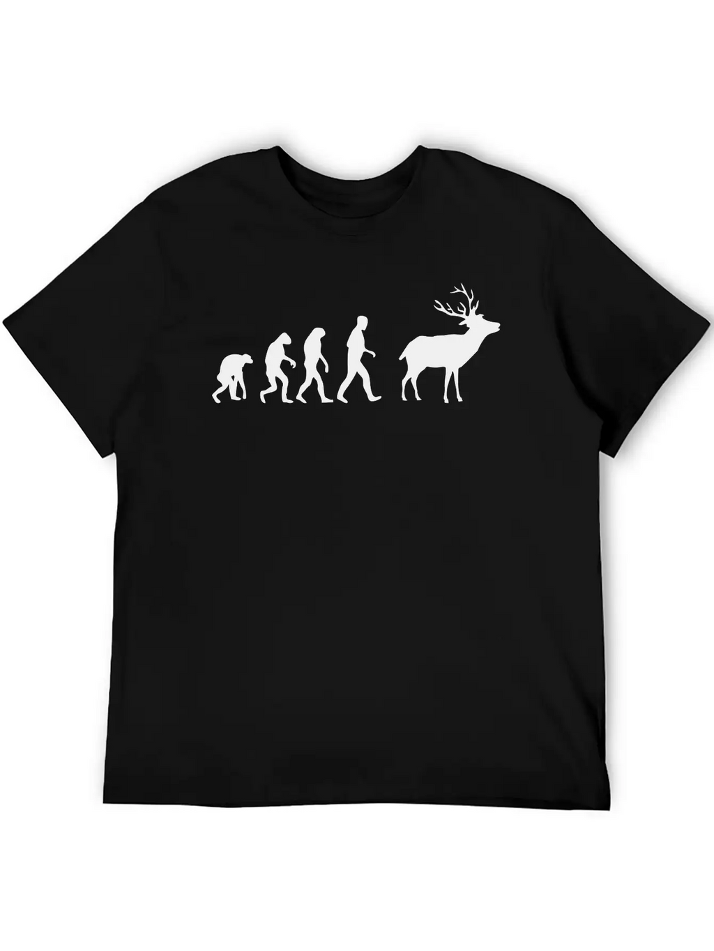 Deer Evolution Casual Graphic T-Shirt – Simple And Comfortable Daily Wear