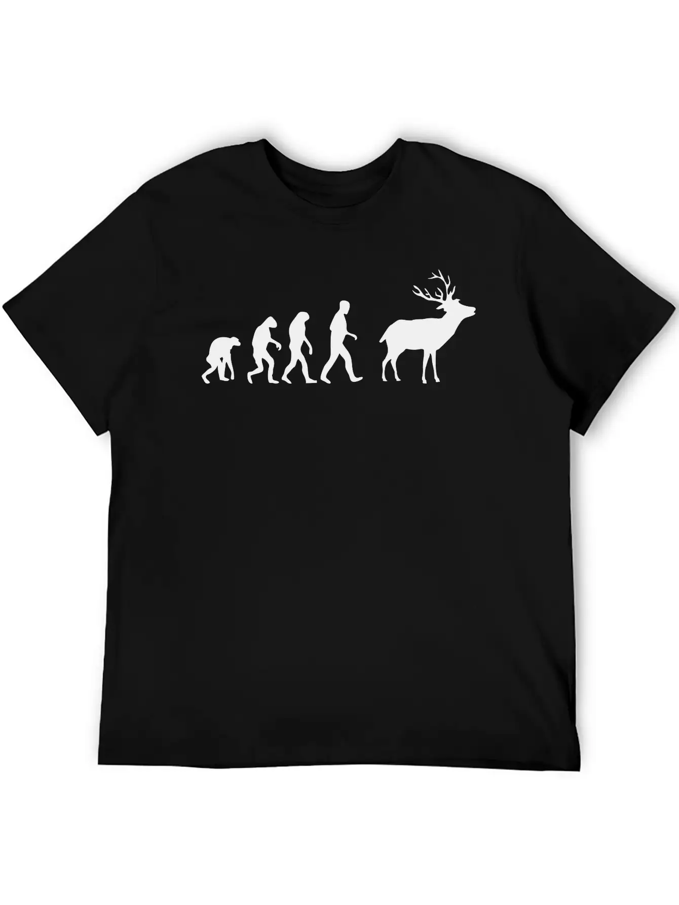 Deer Evolution Casual Graphic T-Shirt – Simple And Comfortable Daily Wear