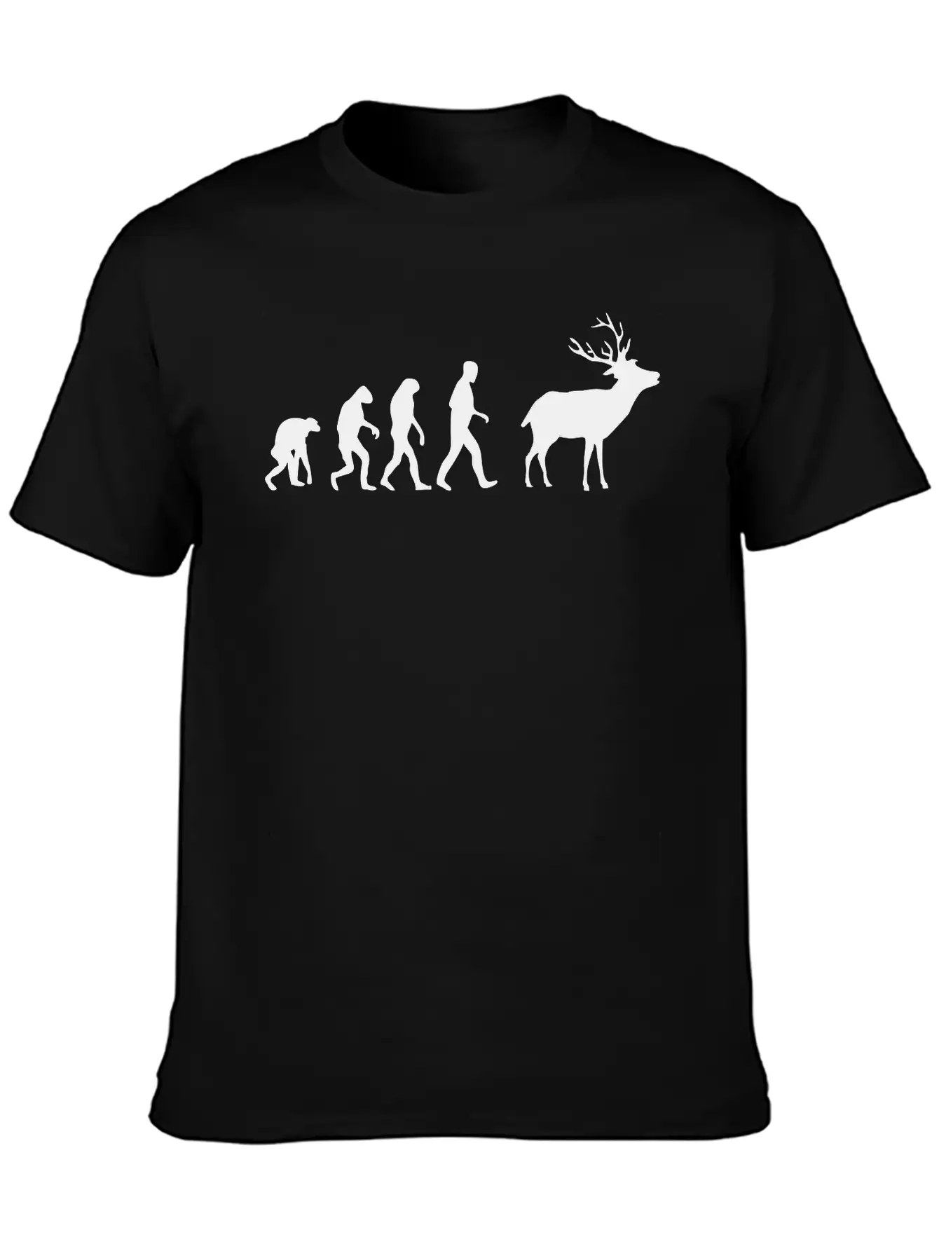 Deer Evolution Casual Graphic T-Shirt – Simple And Comfortable Daily Wear