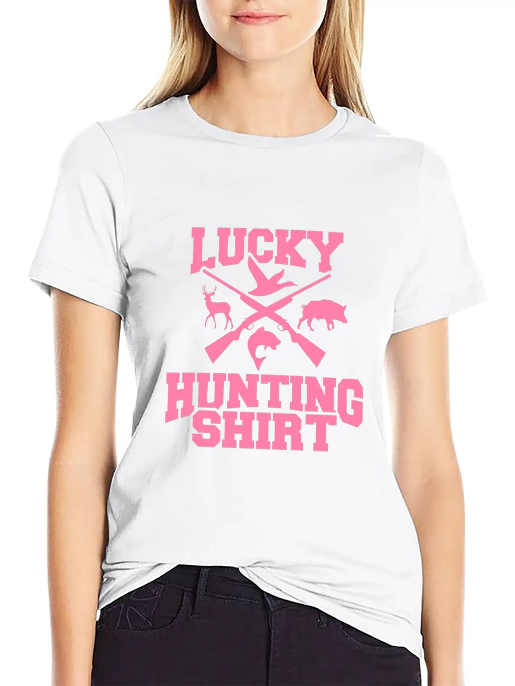 Deer Hunting Hunting Dog Hunter Hunt Stylish Everyday T-Shirt – Unisex Basic Cotton Tee