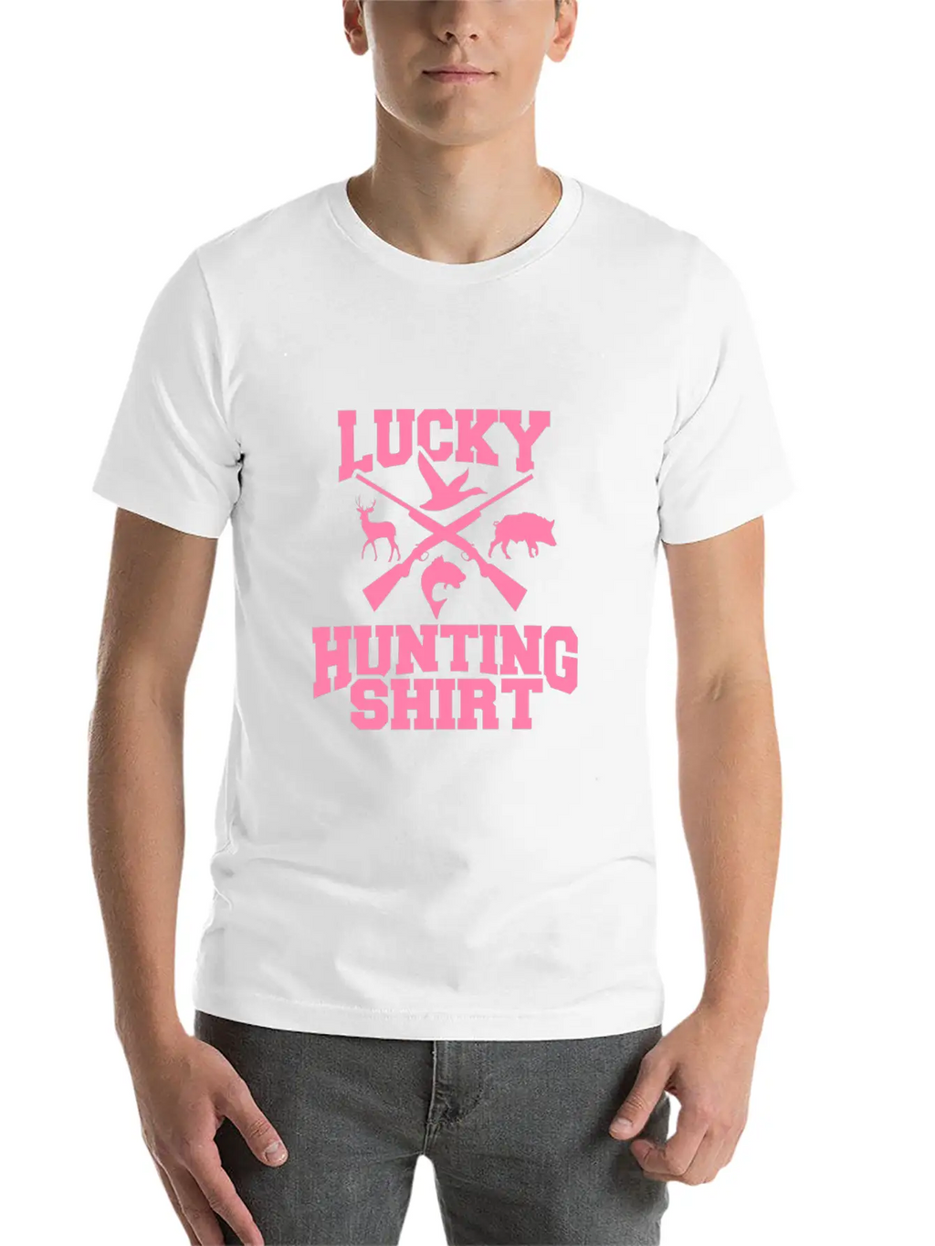 Deer Hunting Hunting Dog Hunter Hunt Stylish Everyday T-Shirt – Unisex Basic Cotton Tee