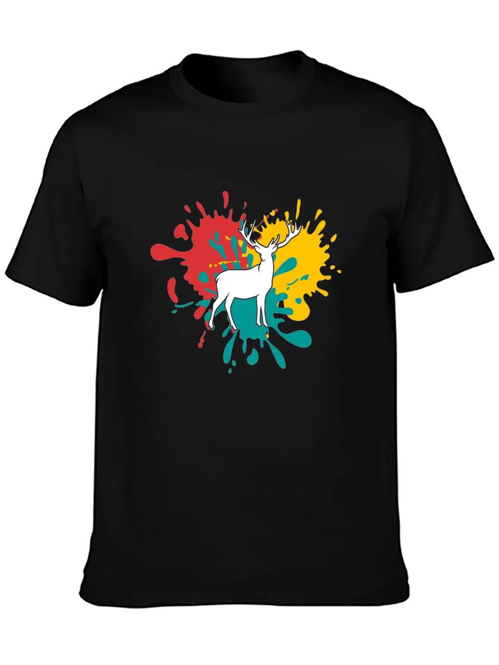 Deer Logo Essential Cotton Tee For Daily Outfits – Unisex Style