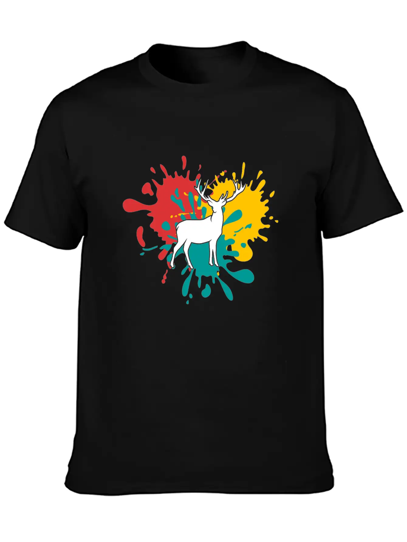 Deer Logo Essential Cotton Tee For Daily Outfits – Unisex Style