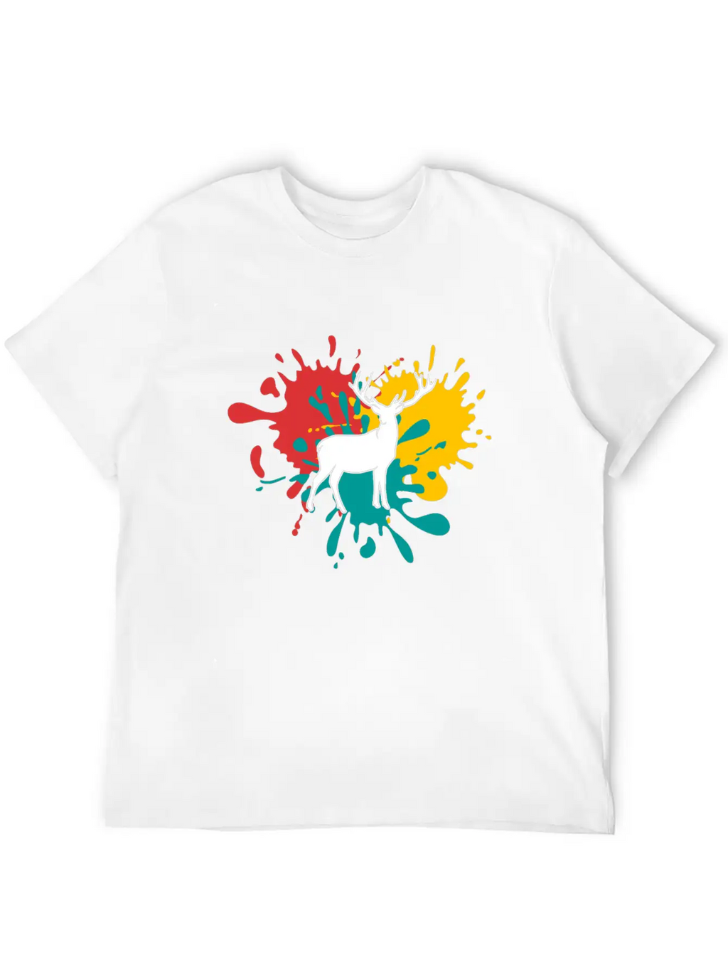 Deer Logo Essential Cotton Tee For Daily Outfits – Unisex Style